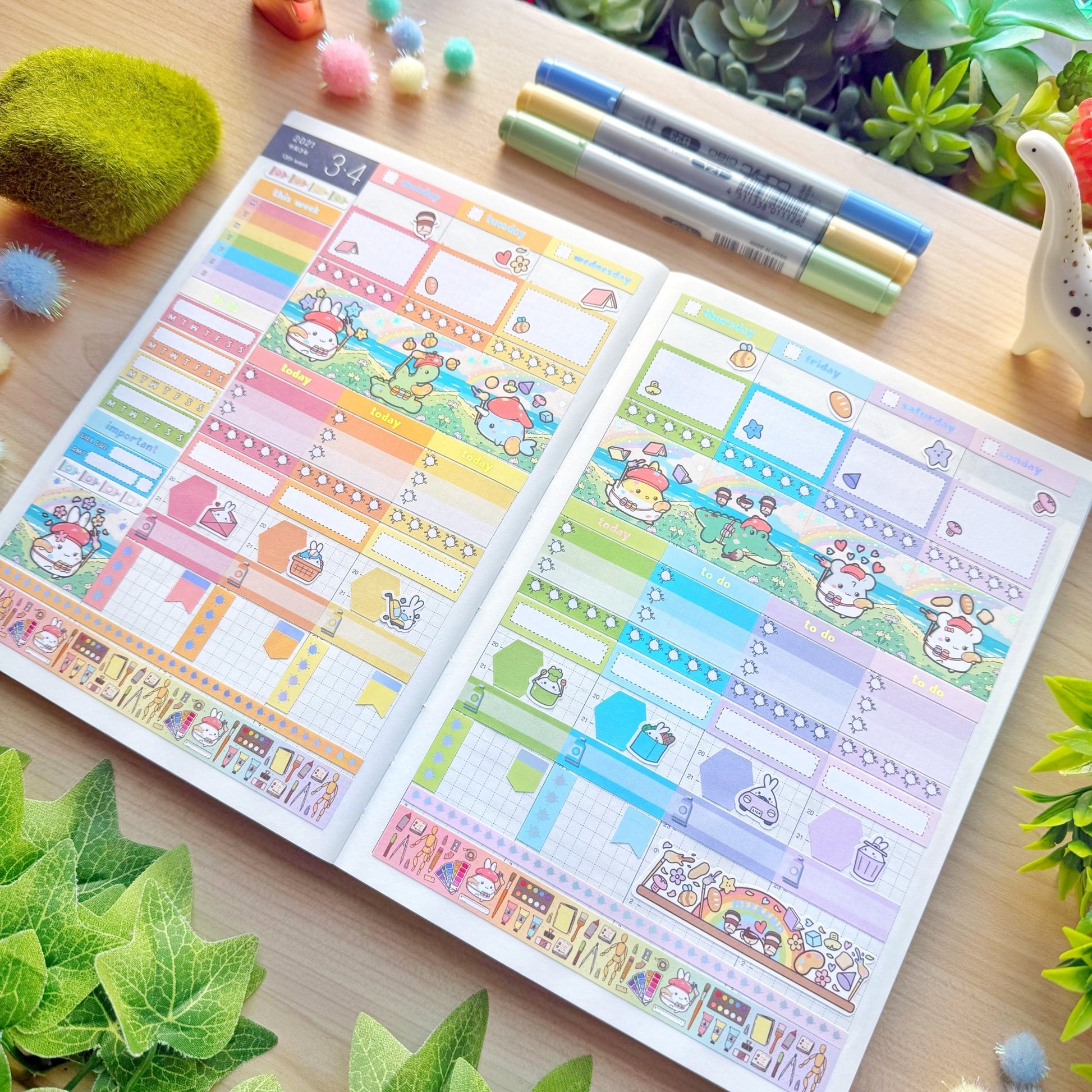 Hobonichi COUSIN - Lil' Painted Brigade - Holo Foil - SumLilThings