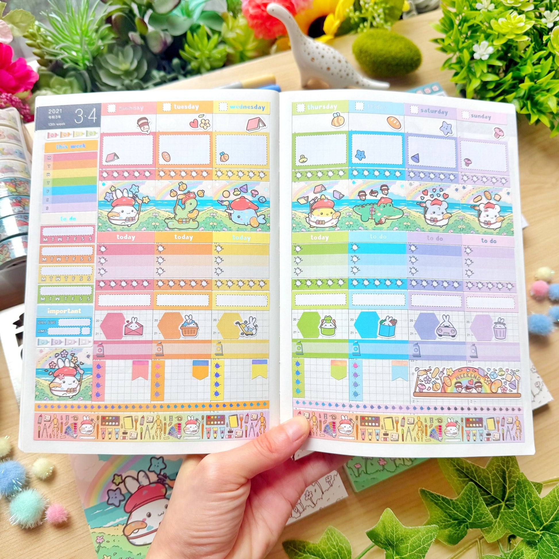 Hobonichi COUSIN - Lil' Painted Brigade - Holo Foil - SumLilThings