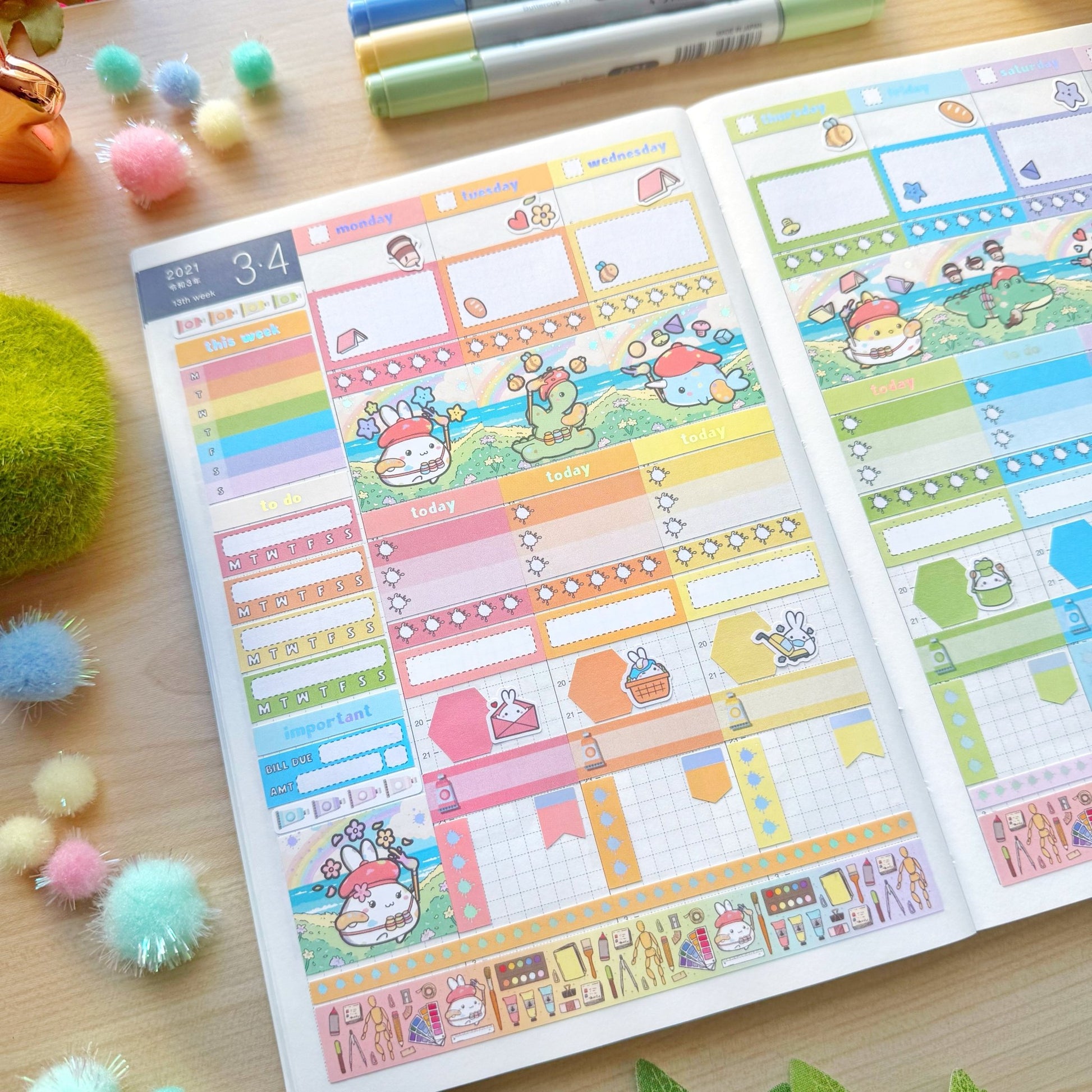 Hobonichi COUSIN - Lil' Painted Brigade - Holo Foil - SumLilThings