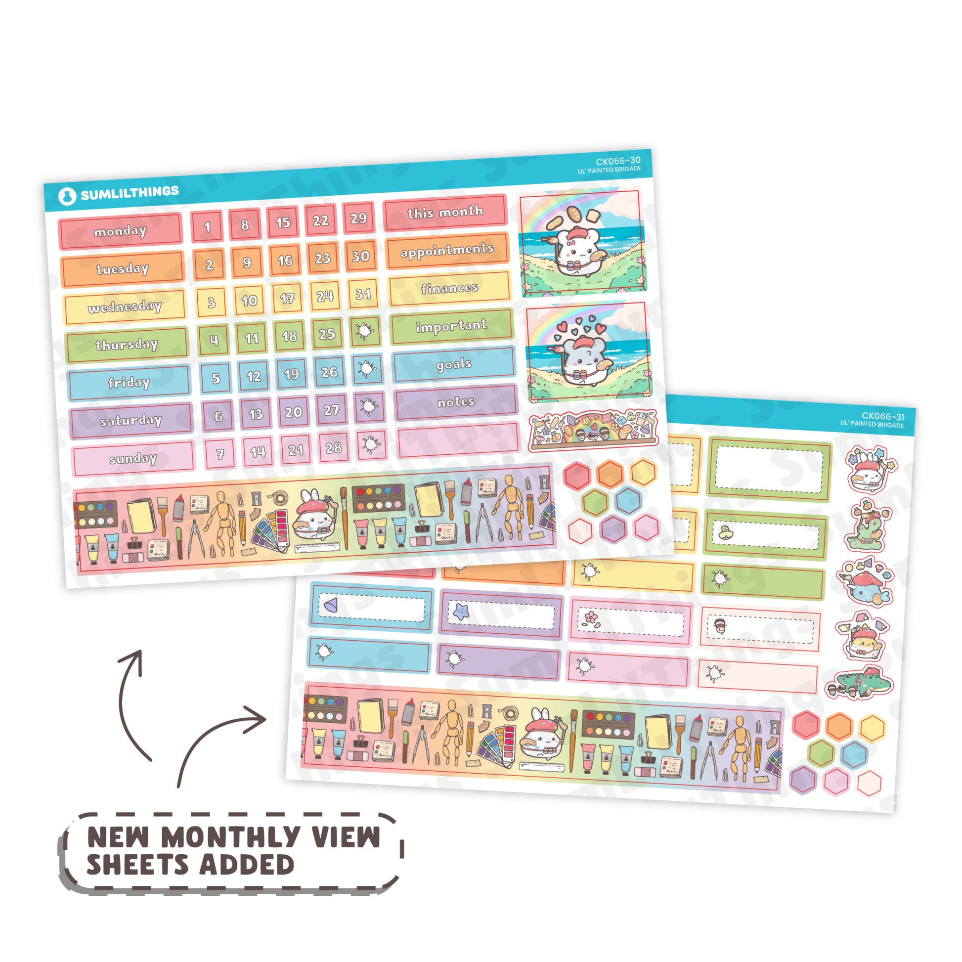 Hobonichi COUSIN - Lil' Painted Brigade - Holo Foil - SumLilThings