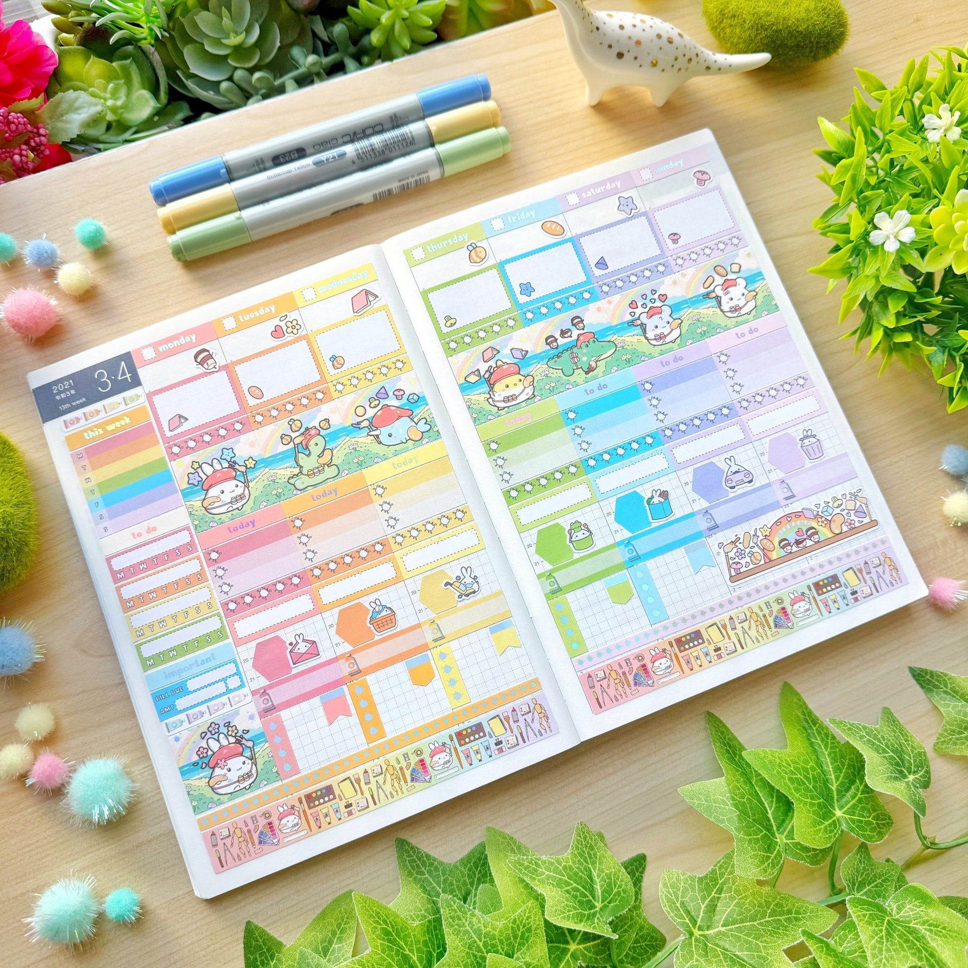 Hobonichi COUSIN - Lil' Painted Brigade - Holo Foil - SumLilThings