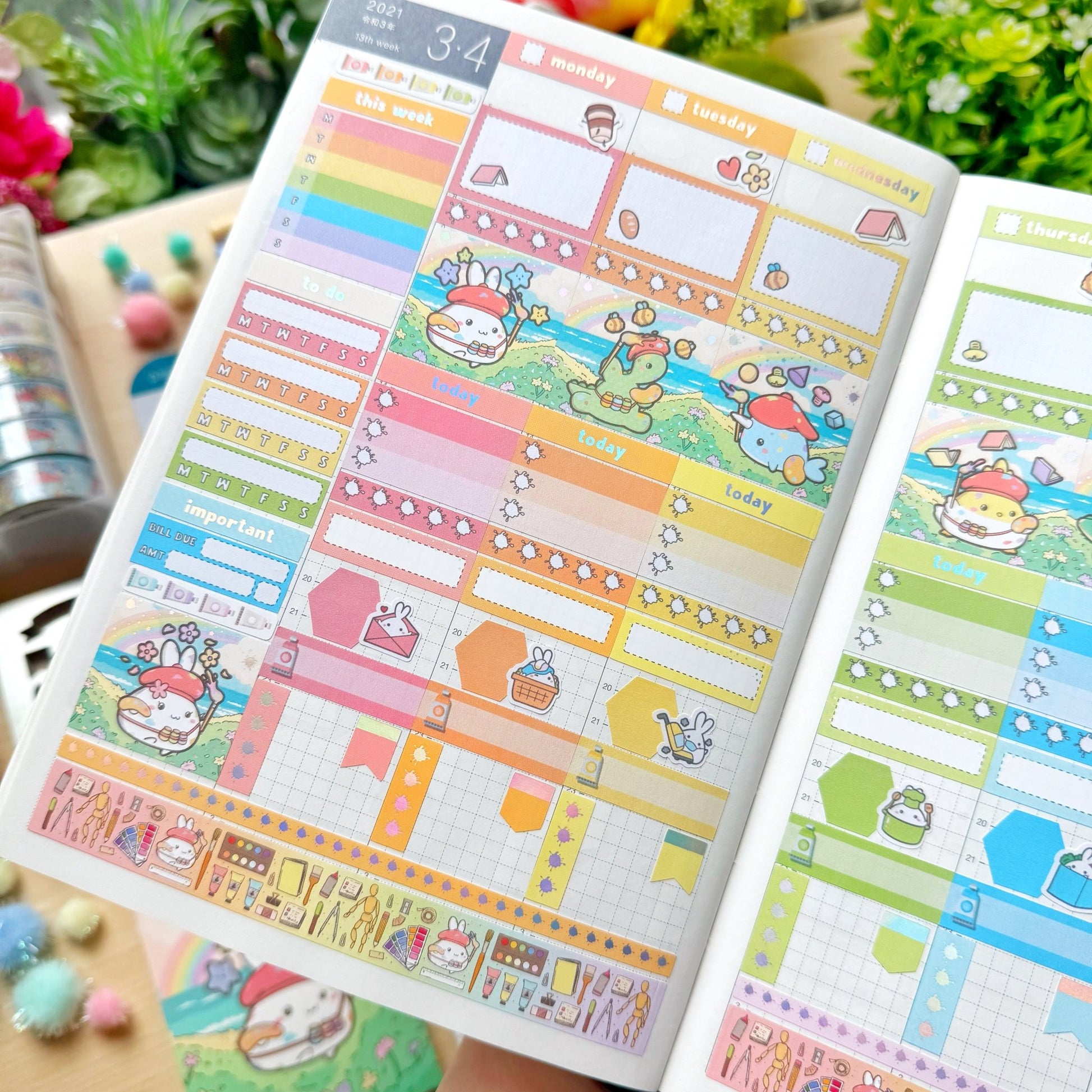 Hobonichi COUSIN - Lil' Painted Brigade - Holo Foil - SumLilThings