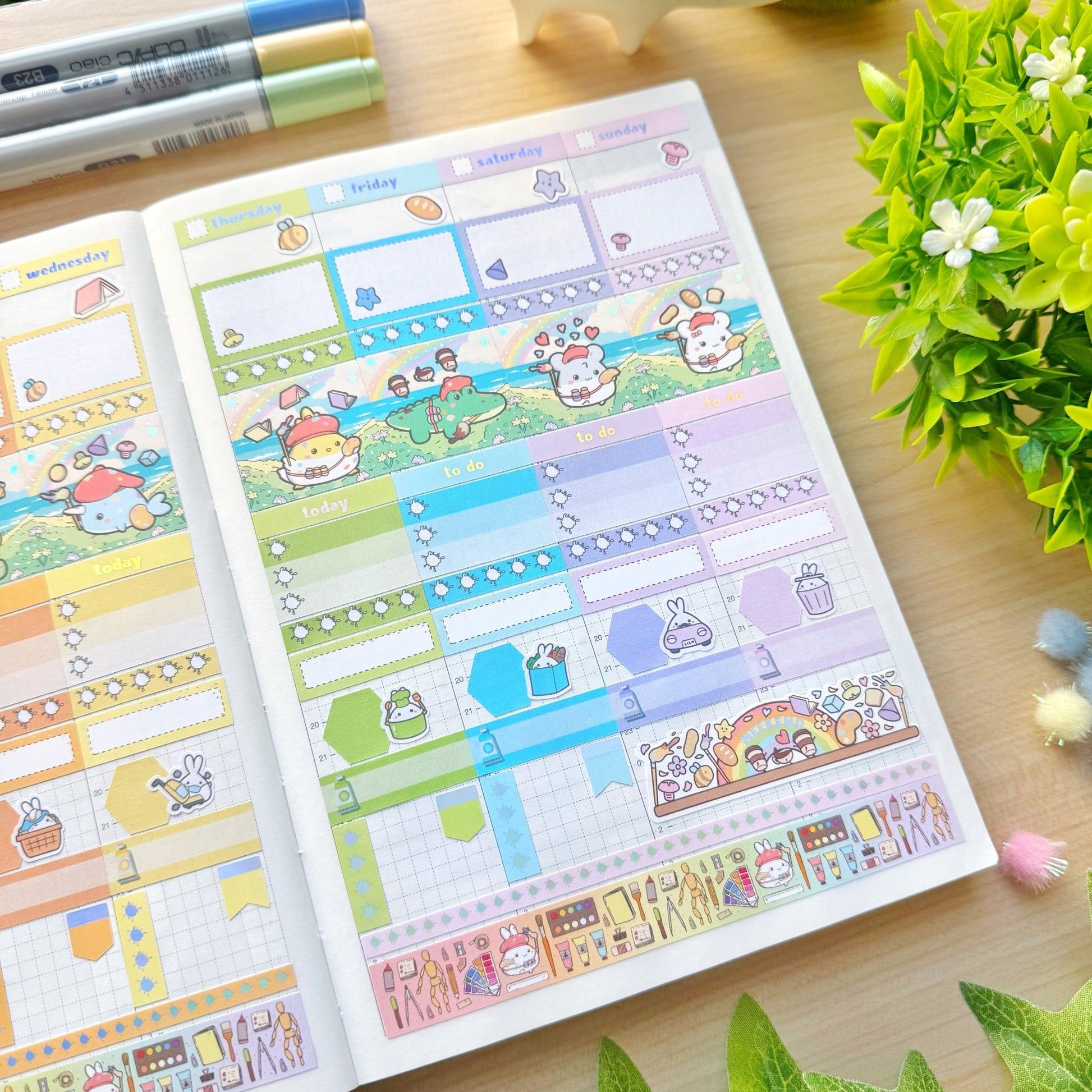 Hobonichi COUSIN - Lil' Painted Brigade - Holo Foil - SumLilThings