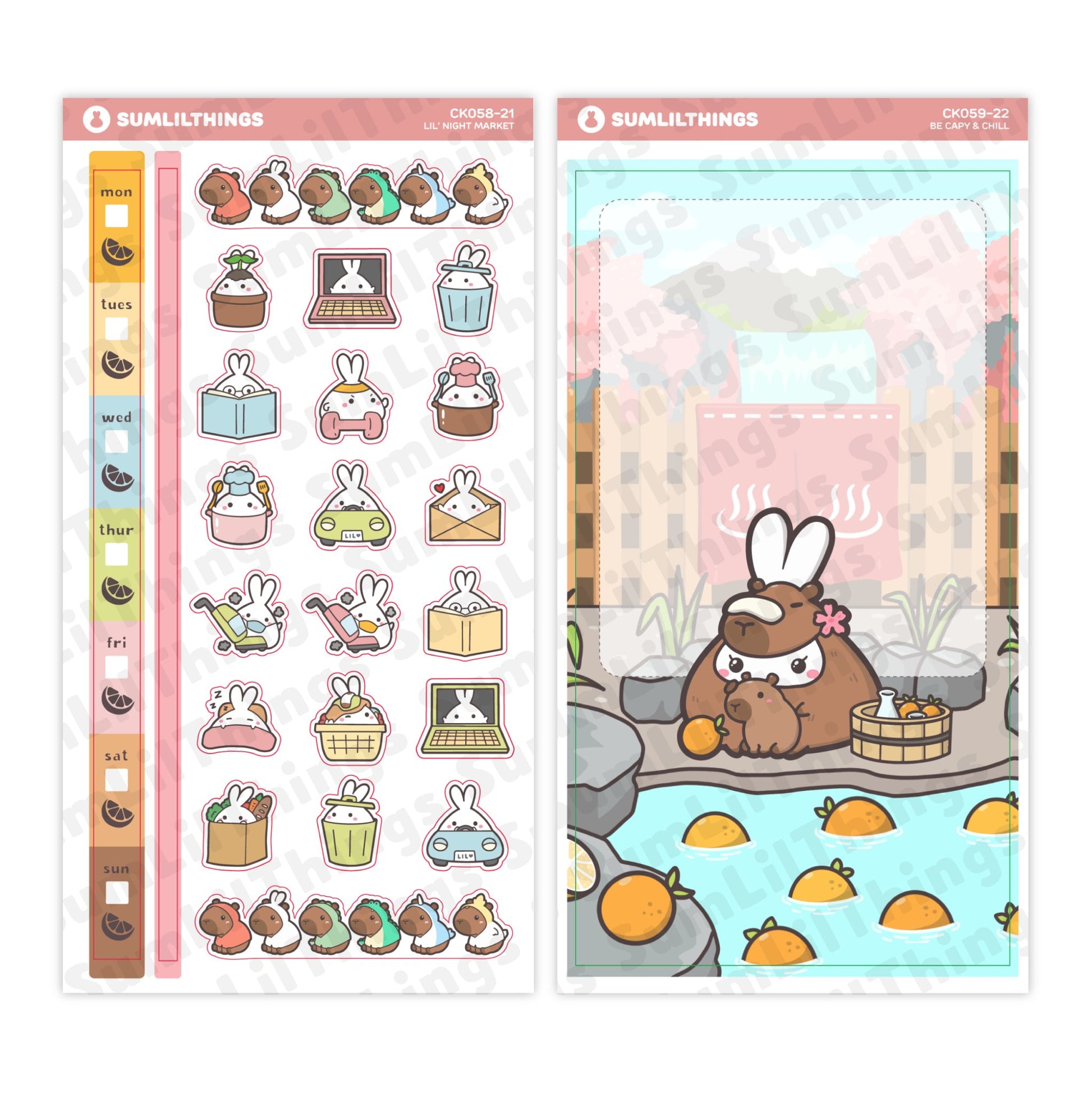 Hobonichi WEEKS - Be Capy & Chill - Holo Gold - SumLilThings