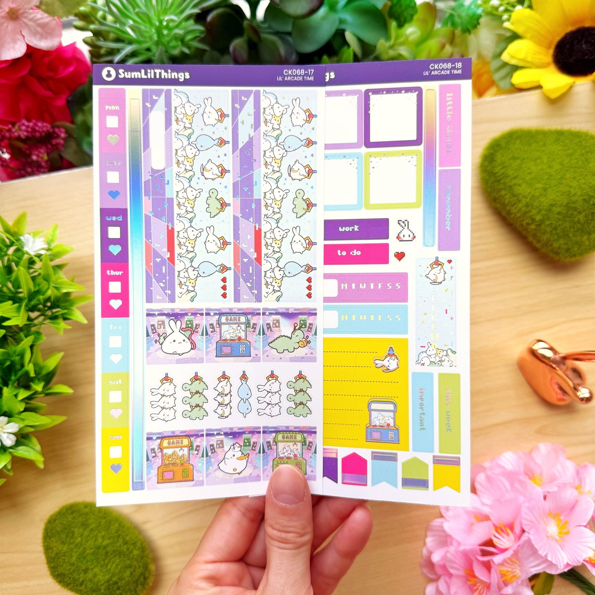 Hobonichi WEEKS - Lil' Arcade Time - Holo Foil - SumLilThings