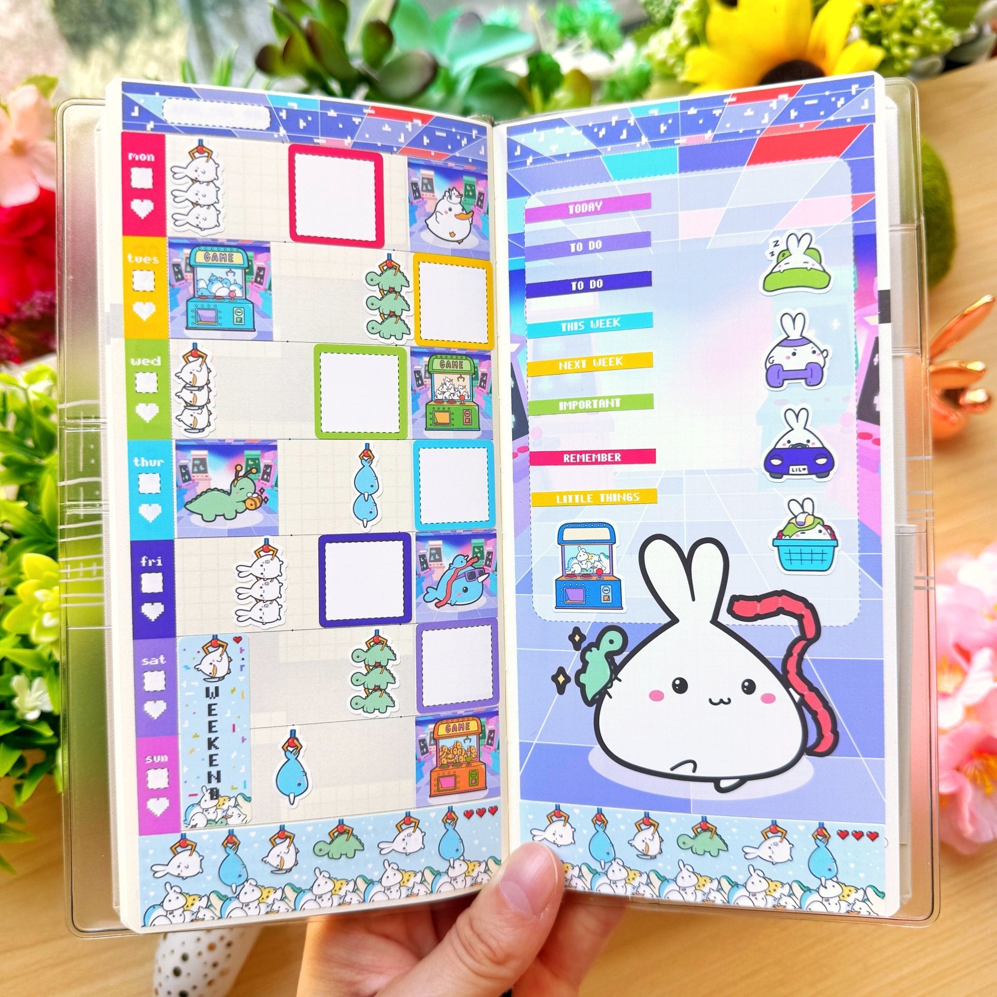 Hobonichi WEEKS - Lil' Arcade Time - Holo Foil - SumLilThings