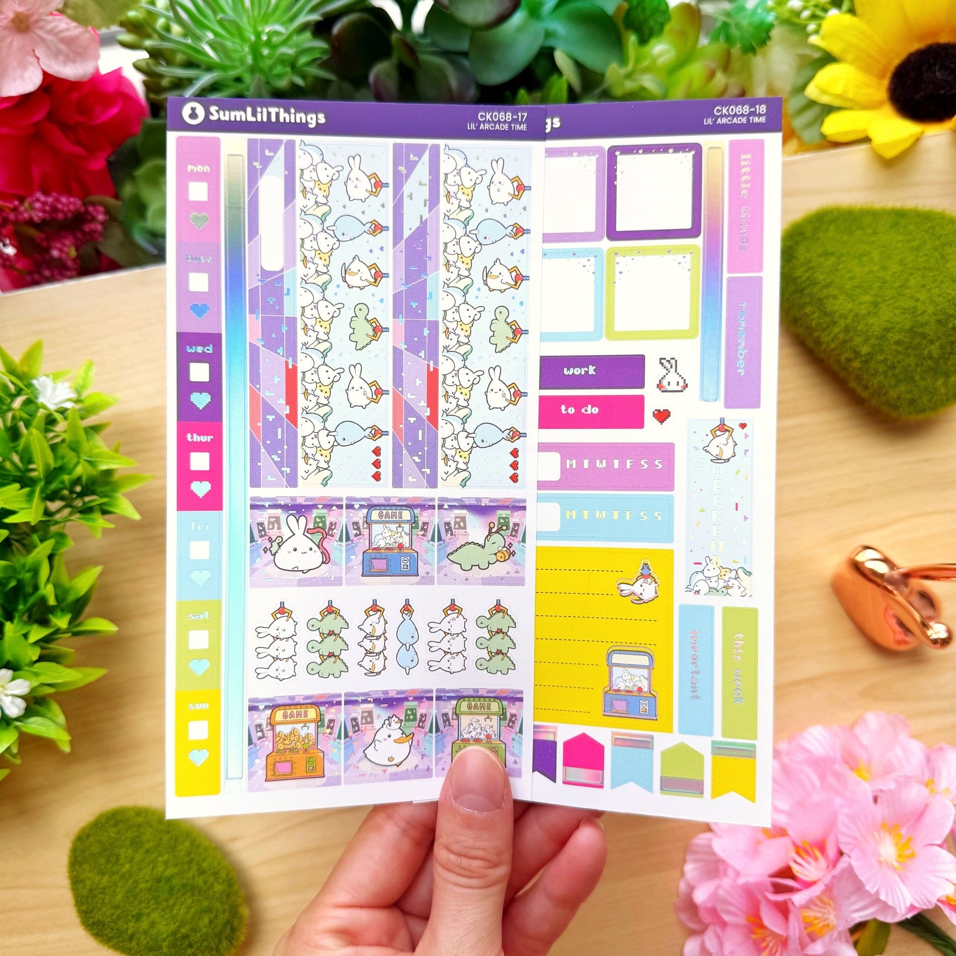 Hobonichi WEEKS - Lil' Arcade Time - Holo Foil - SumLilThings