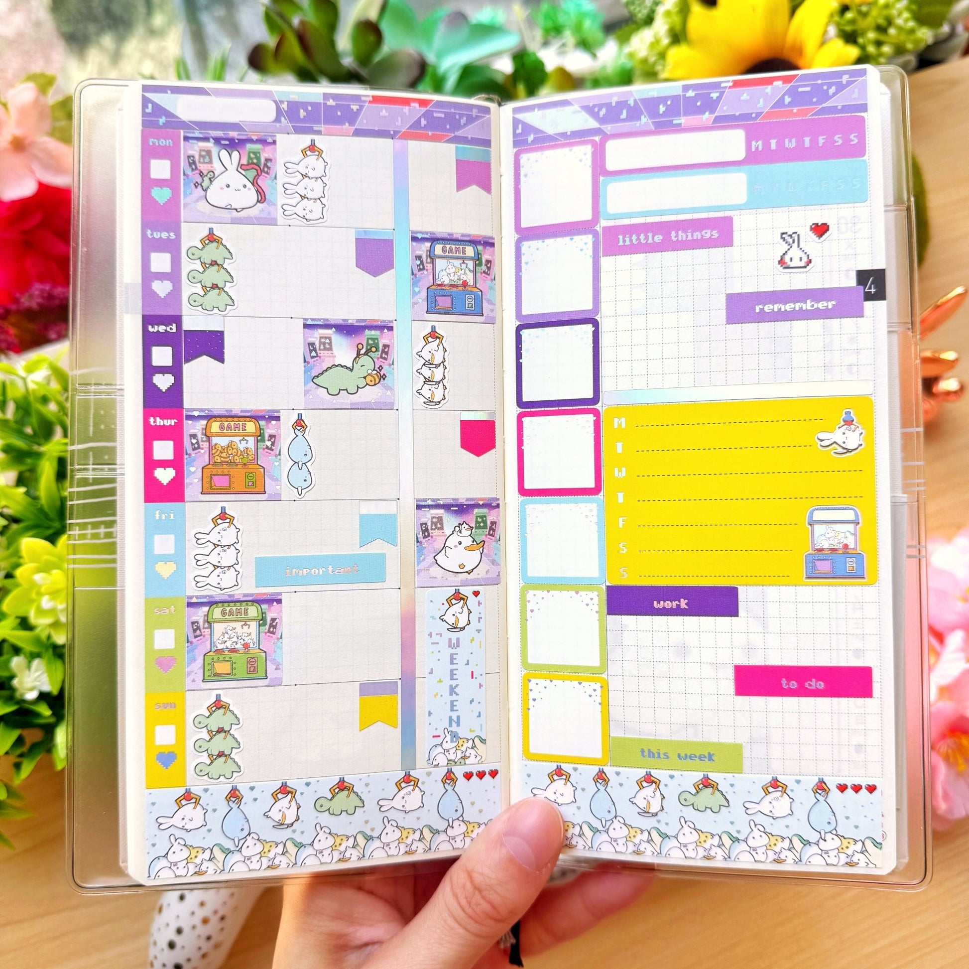 Hobonichi WEEKS - Lil' Arcade Time - Holo Foil - SumLilThings