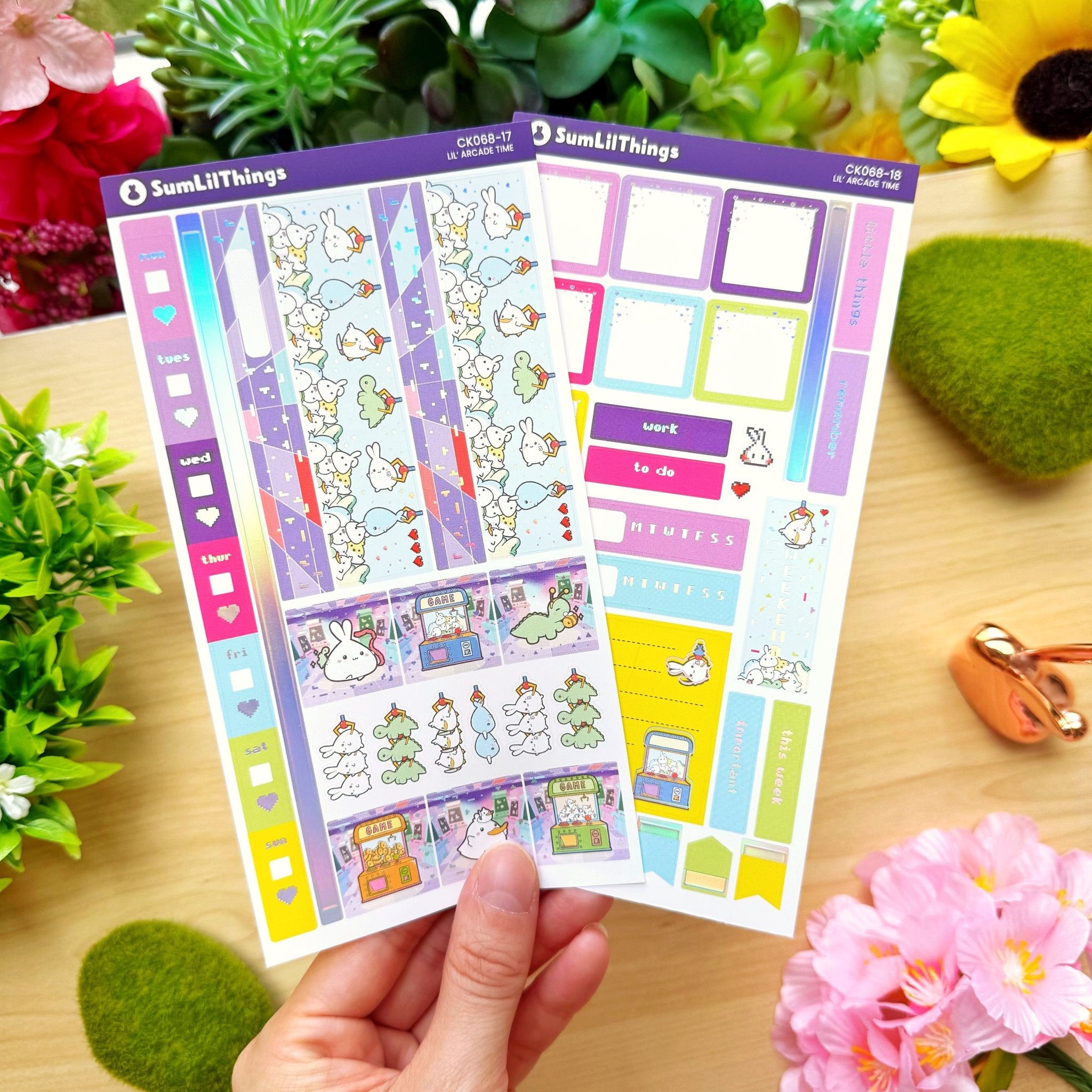 Hobonichi WEEKS - Lil' Arcade Time - Holo Foil - SumLilThings