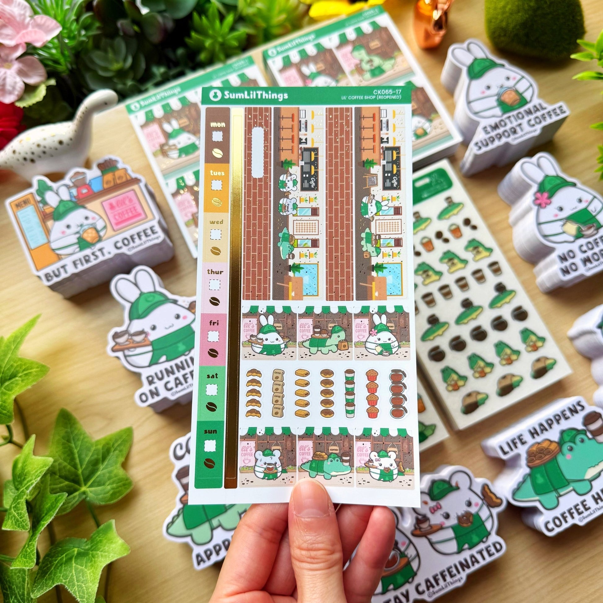 Hobonichi WEEKS - Lil' Coffee Shop - Gold Foil - SumLilThings