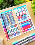 Hobonichi WEEKS - Lil' Cyber City Life - Holo Gold Foil - SumLilThings