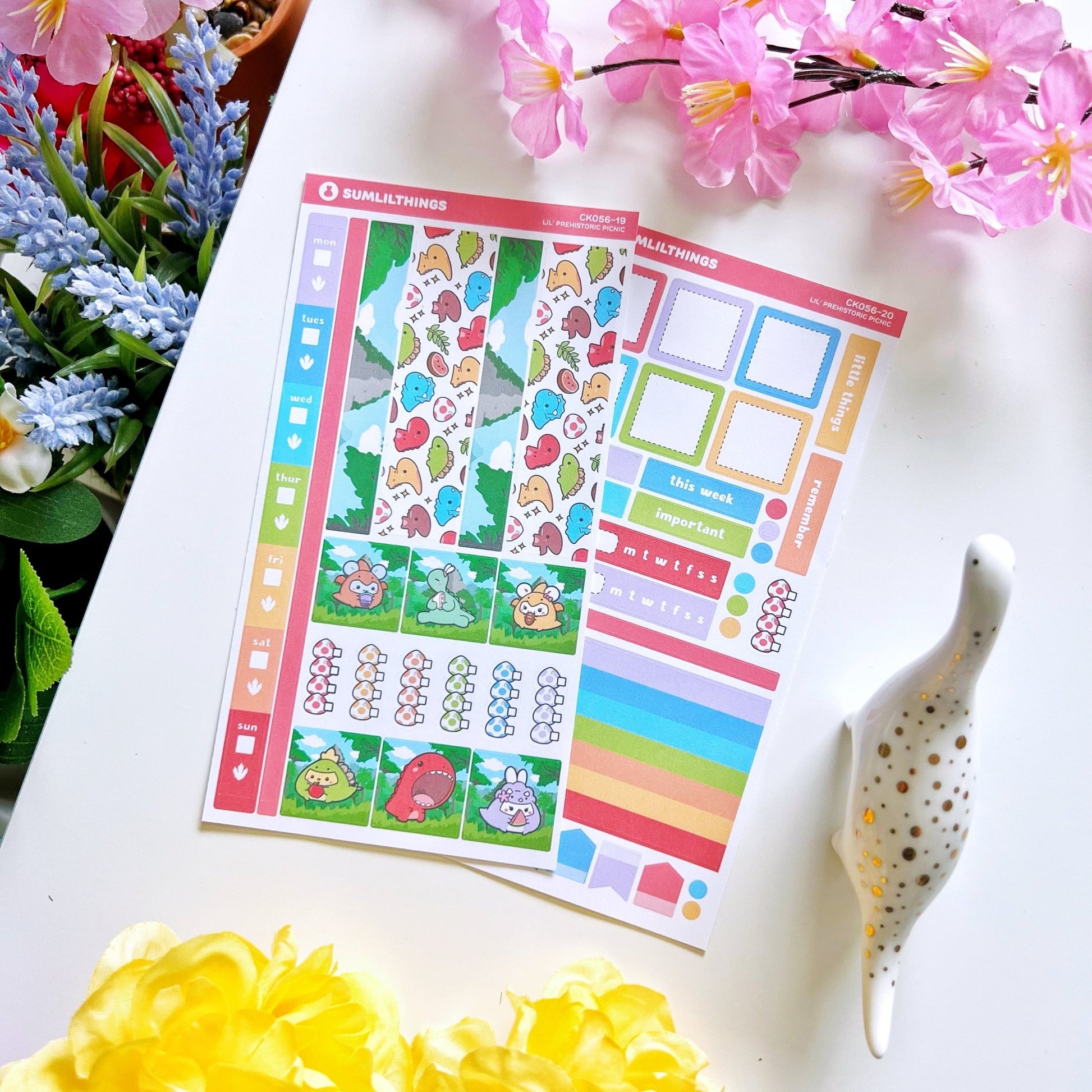 Hobonichi WEEKS - Lil' Dino Picnic - Holo Foil - SumLilThings