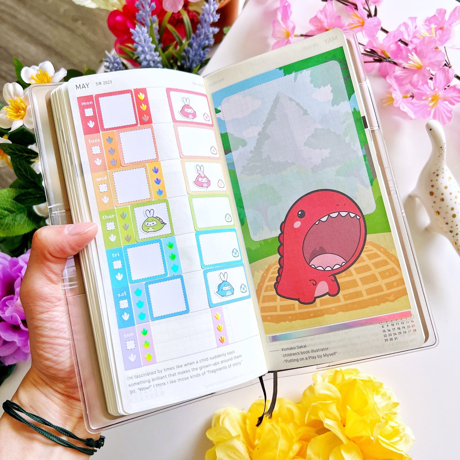 Hobonichi WEEKS - Lil' Dino Picnic - Holo Foil - SumLilThings