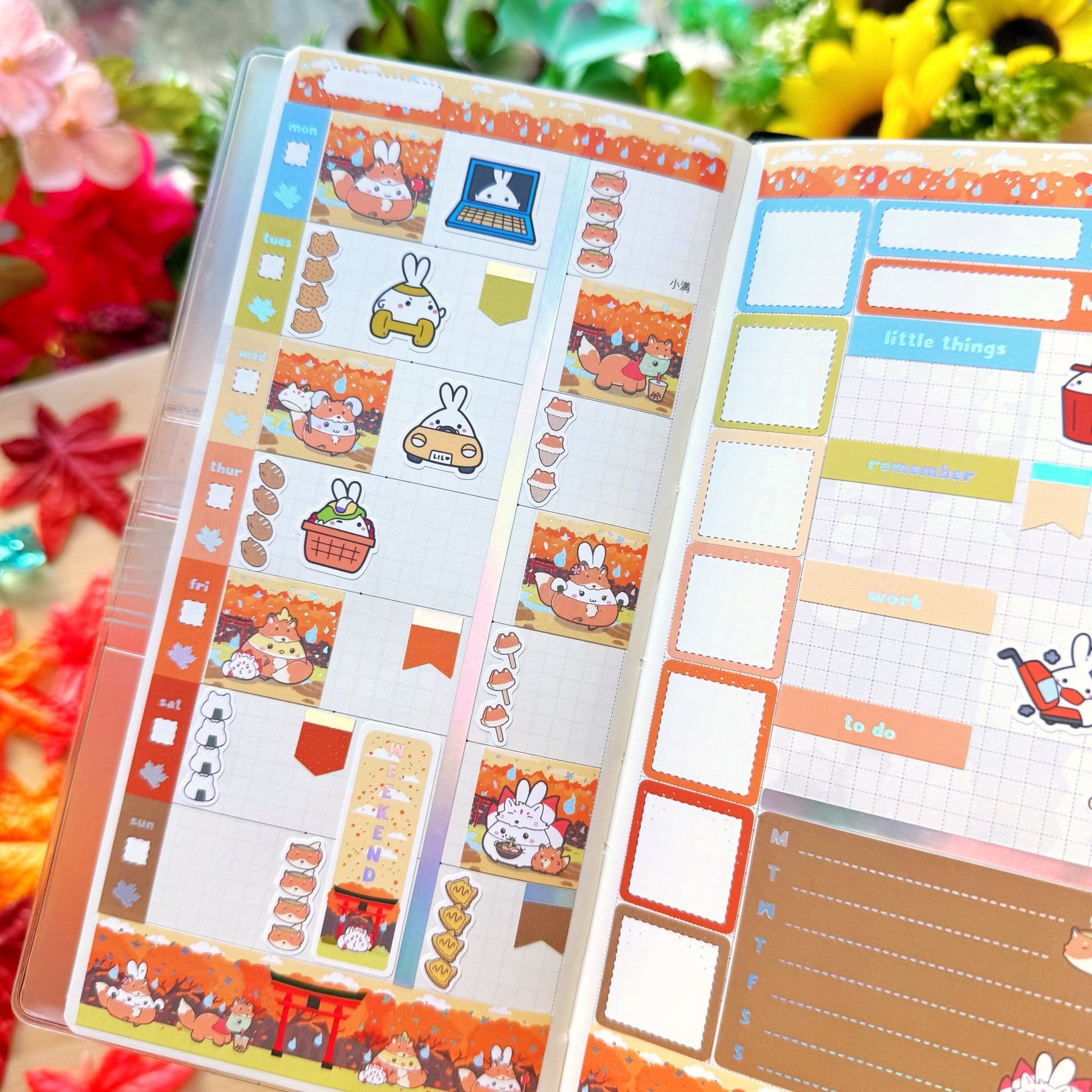 Hobonichi WEEKS - Lil' Fox Festival - Holo Foil - SumLilThings