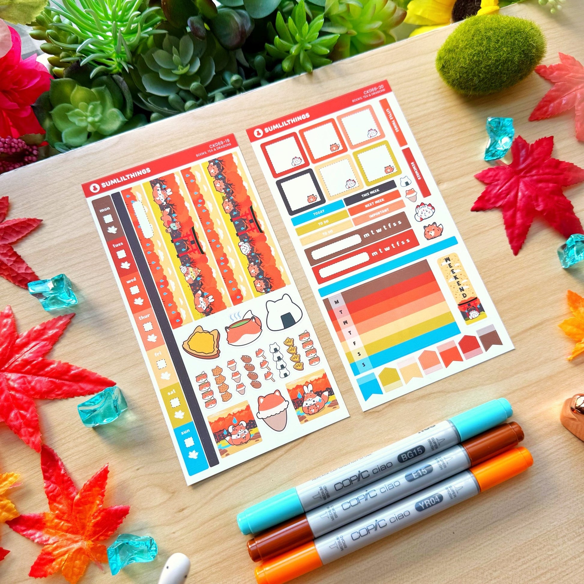 Hobonichi WEEKS - Lil' Fox Festival - Holo Foil - SumLilThings