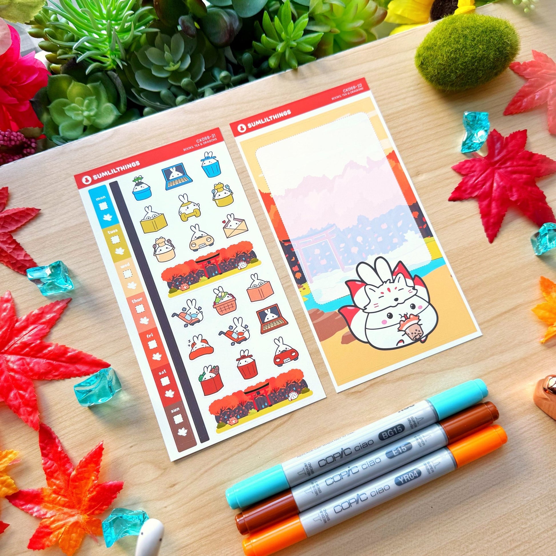 Hobonichi WEEKS - Lil' Fox Festival - Holo Foil - SumLilThings