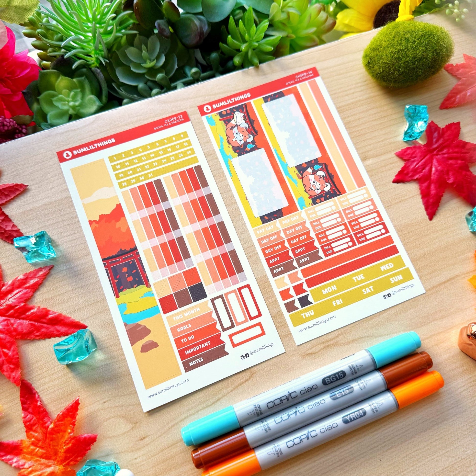 Hobonichi WEEKS - Lil' Fox Festival - Holo Foil - SumLilThings