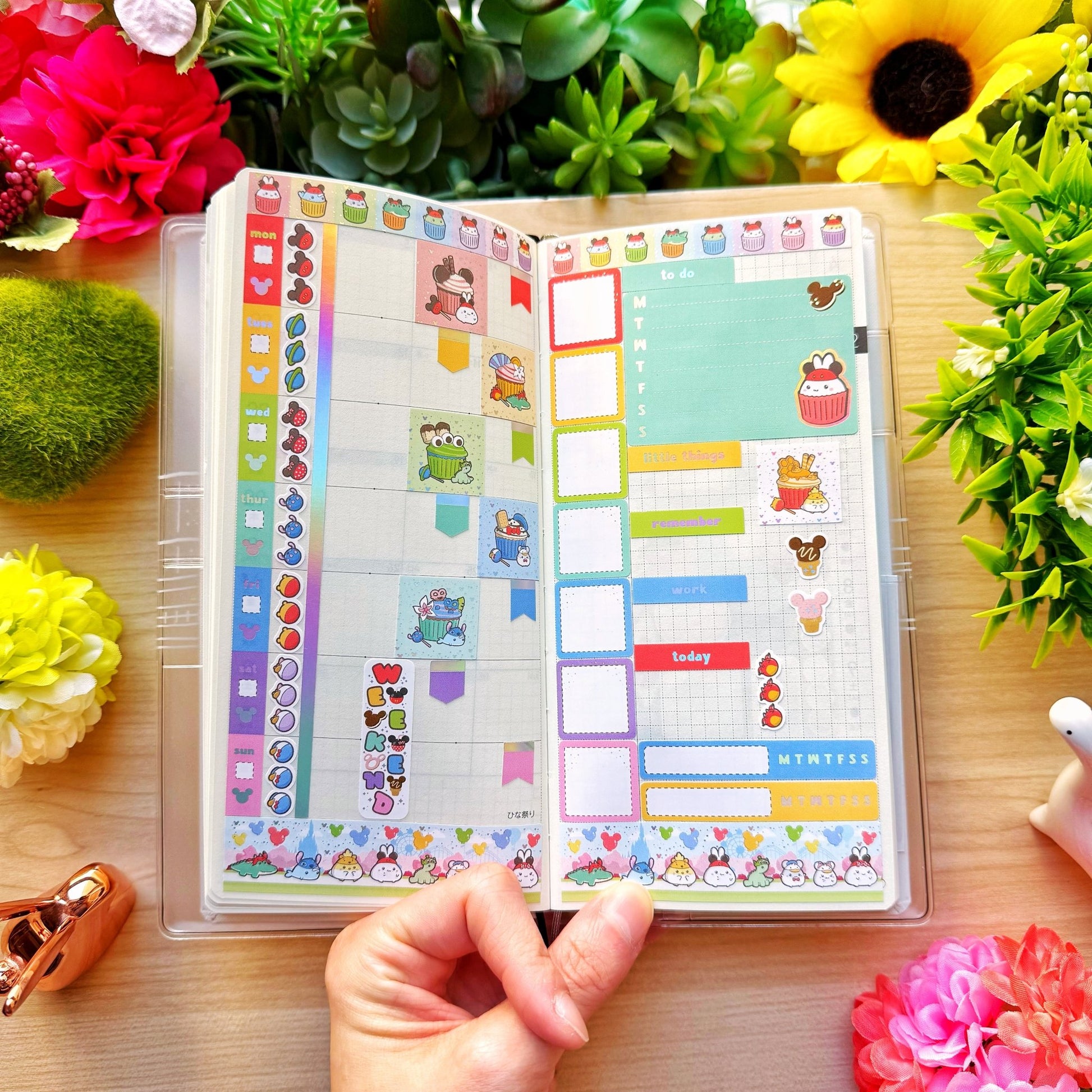 Hobonichi WEEKS - Lil' Magical Munchies - Holographic Foil - SumLilThings