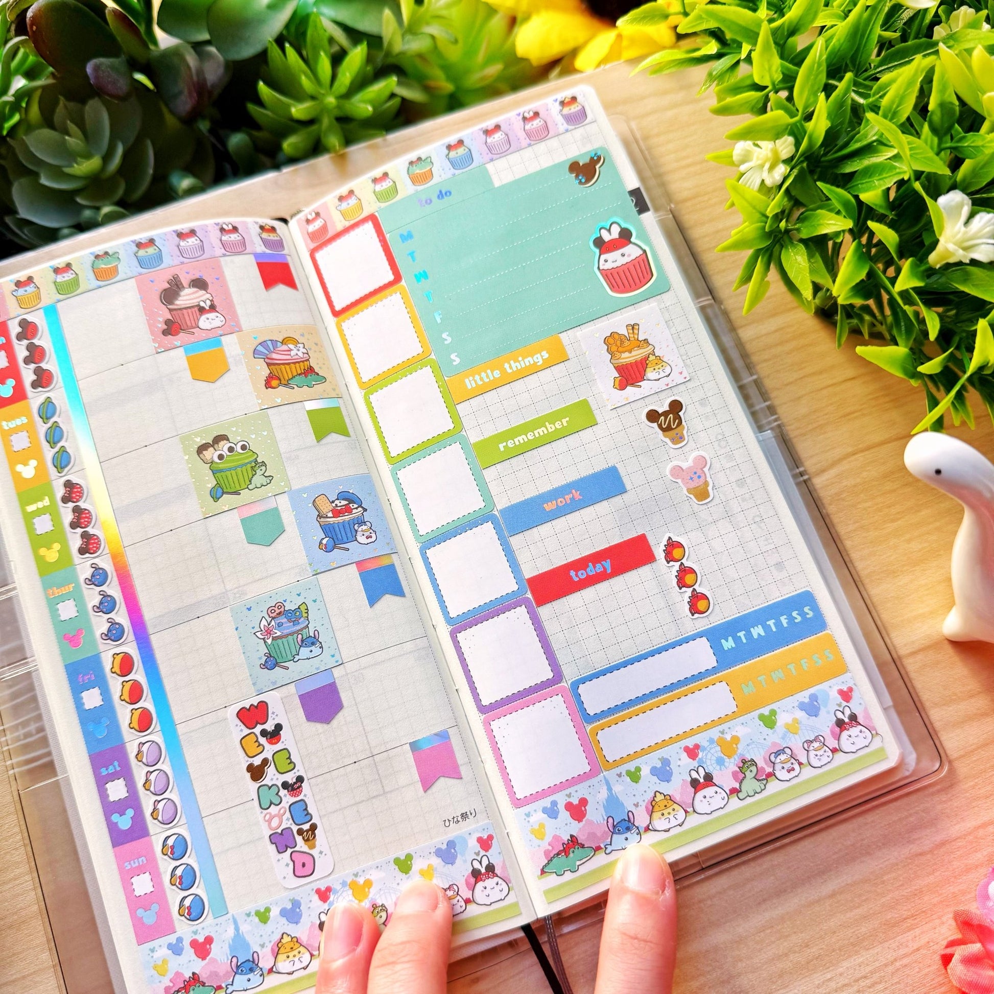 Hobonichi WEEKS - Lil' Magical Munchies - Holographic Foil - SumLilThings