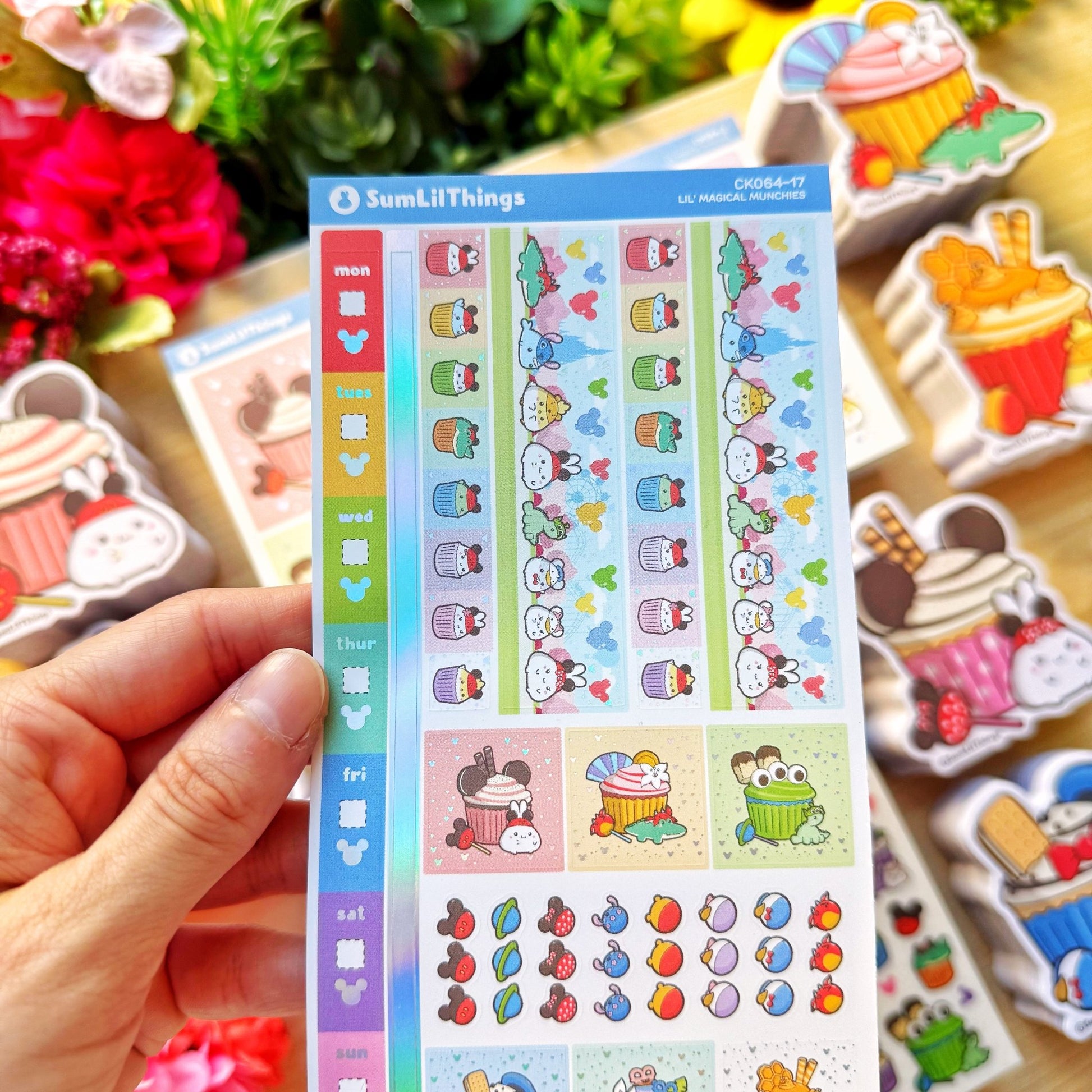 Hobonichi WEEKS - Lil' Magical Munchies - Holographic Foil - SumLilThings