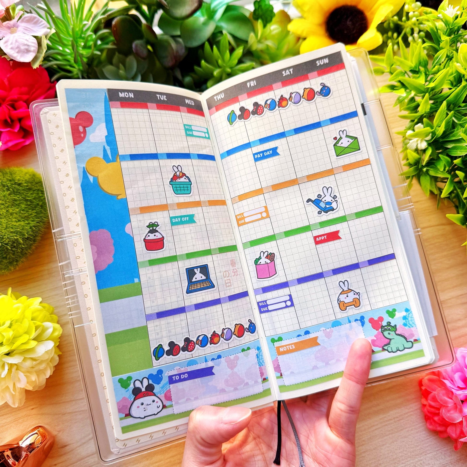 Hobonichi WEEKS - Lil' Magical Munchies - Holographic Foil - SumLilThings