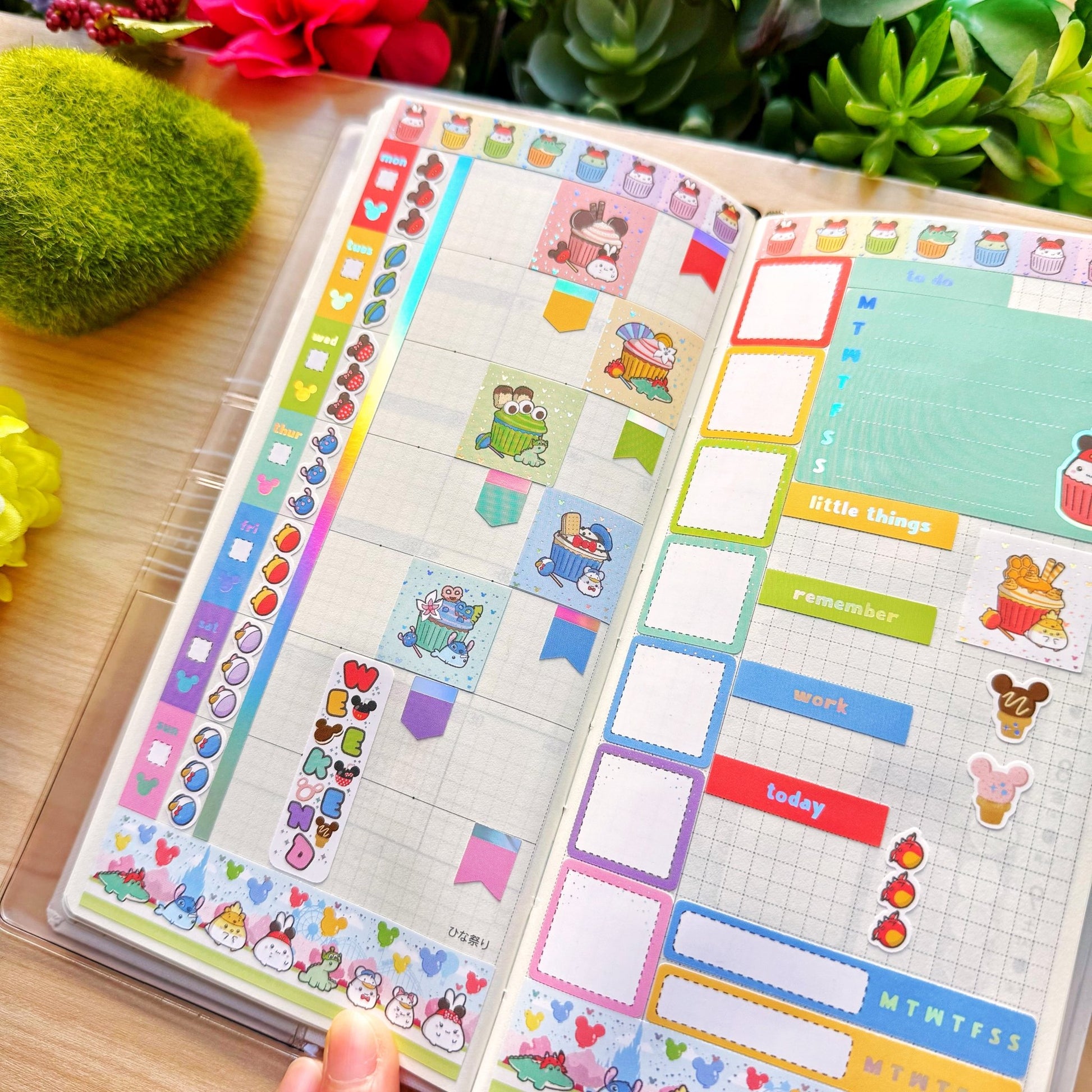 Hobonichi WEEKS - Lil' Magical Munchies - Holographic Foil - SumLilThings