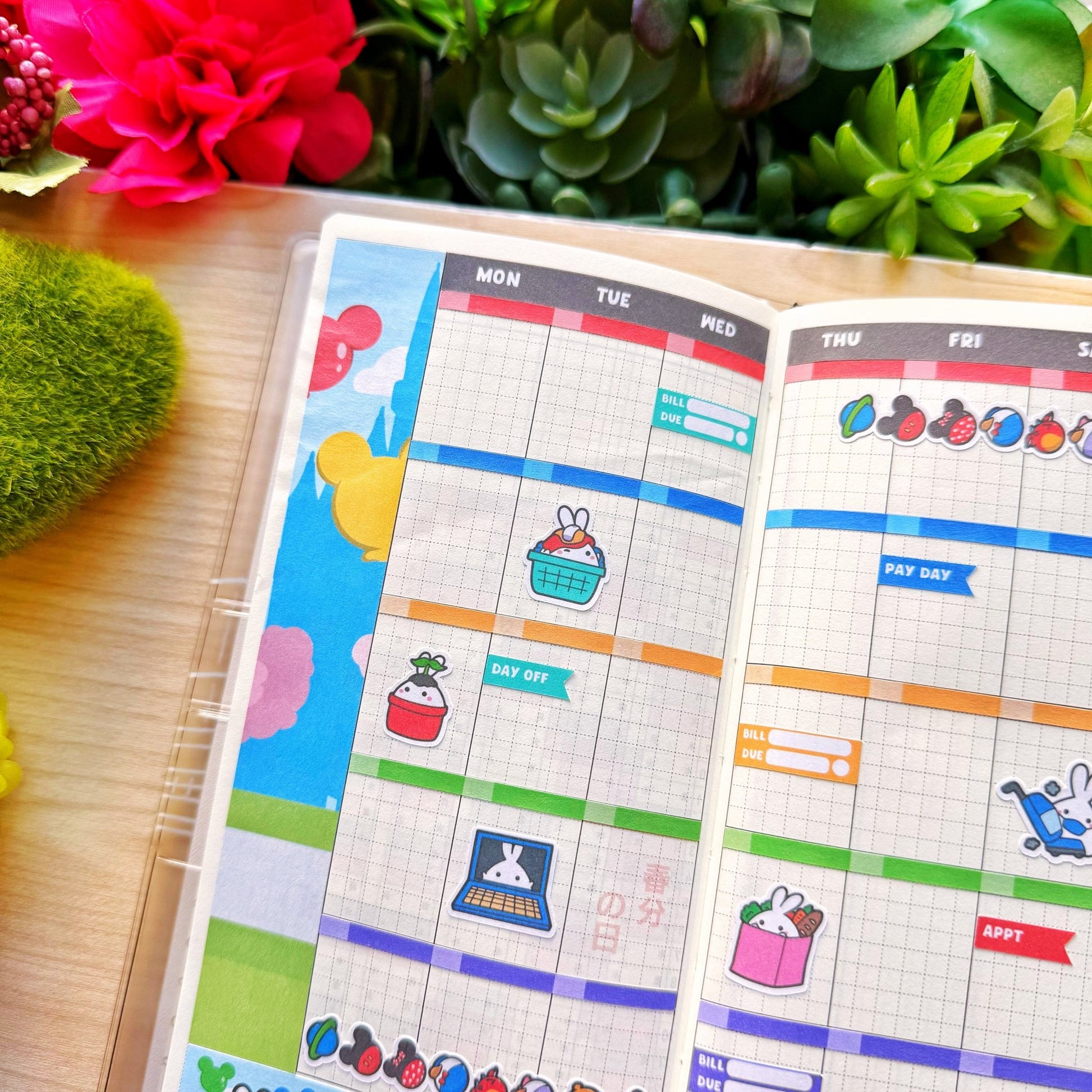 Hobonichi WEEKS - Lil' Magical Munchies - Holographic Foil - SumLilThings