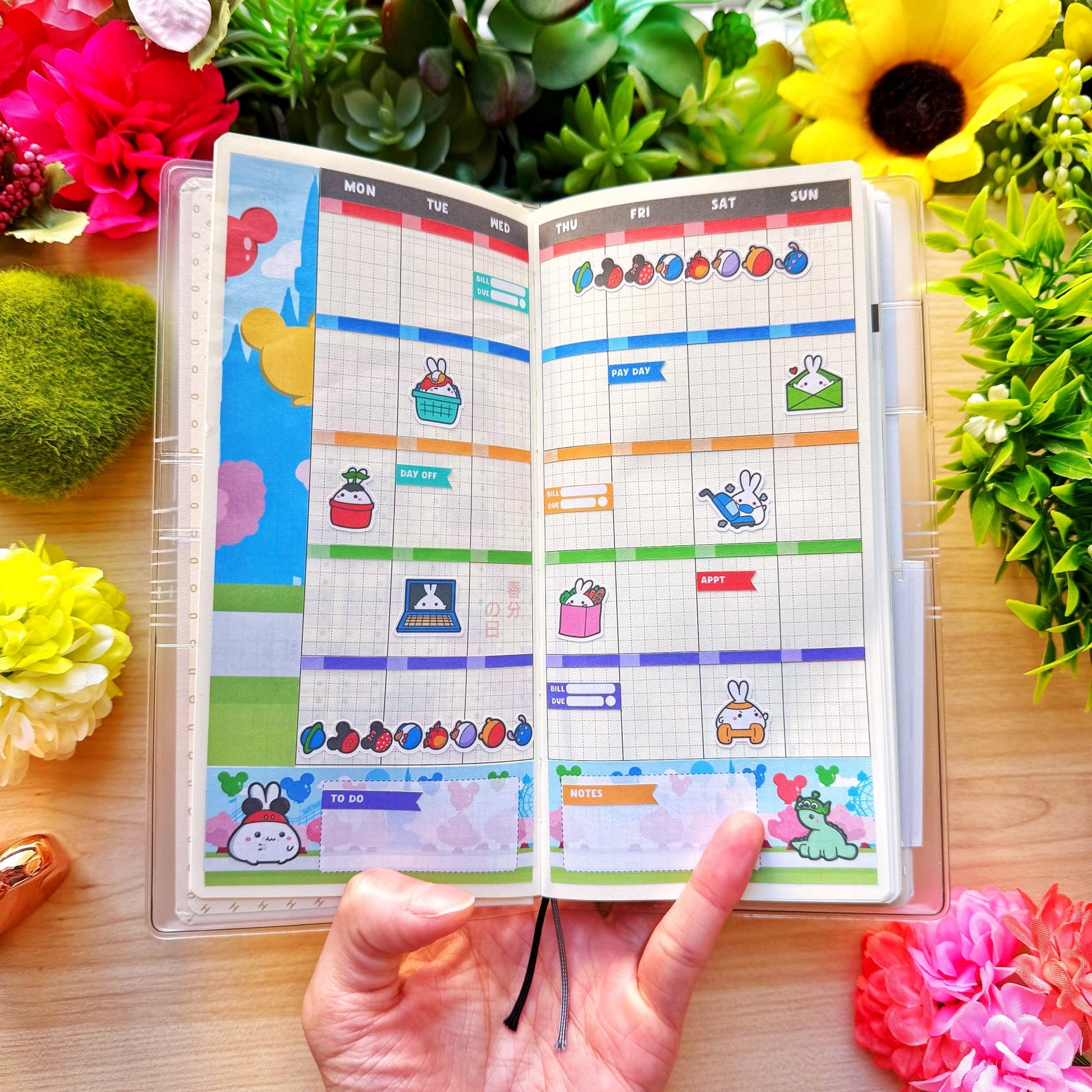 Hobonichi WEEKS - Lil' Magical Munchies - Holographic Foil - SumLilThings