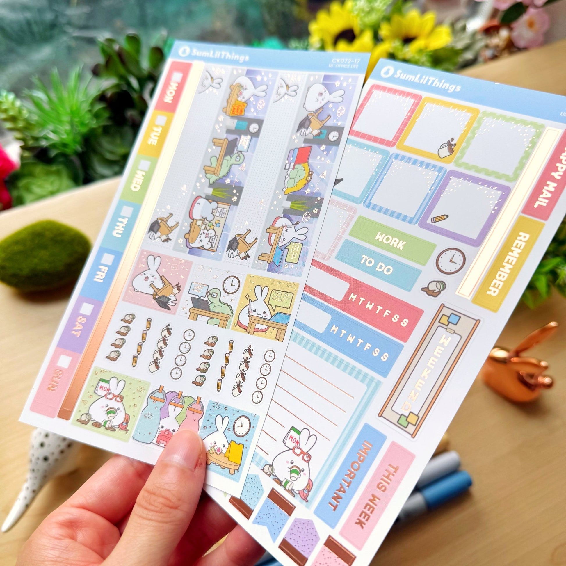 Hobonichi WEEKS - Lil' Office Life - Rose Gold Foil - SumLilThings