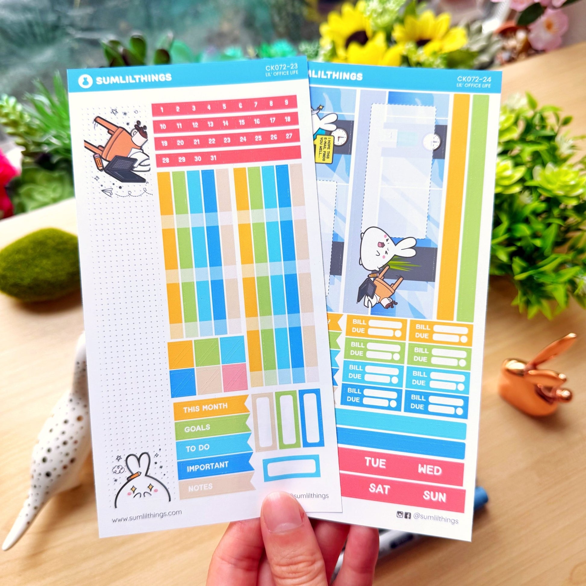 Hobonichi WEEKS - Lil' Office Life - Rose Gold Foil - SumLilThings