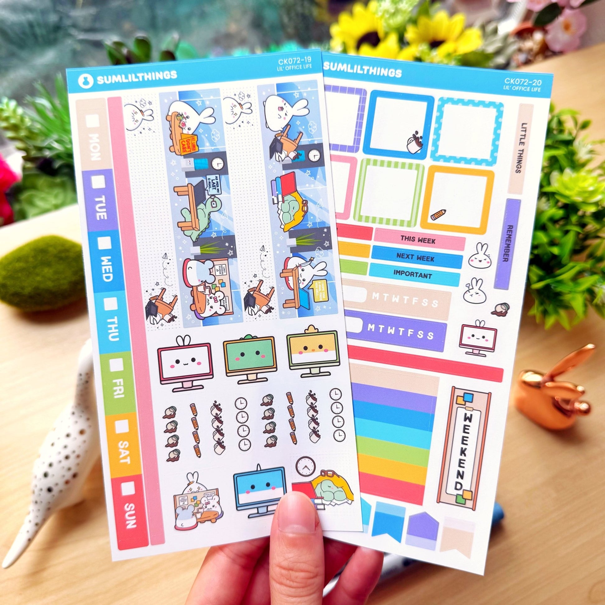 Hobonichi WEEKS - Lil' Office Life - Rose Gold Foil - SumLilThings