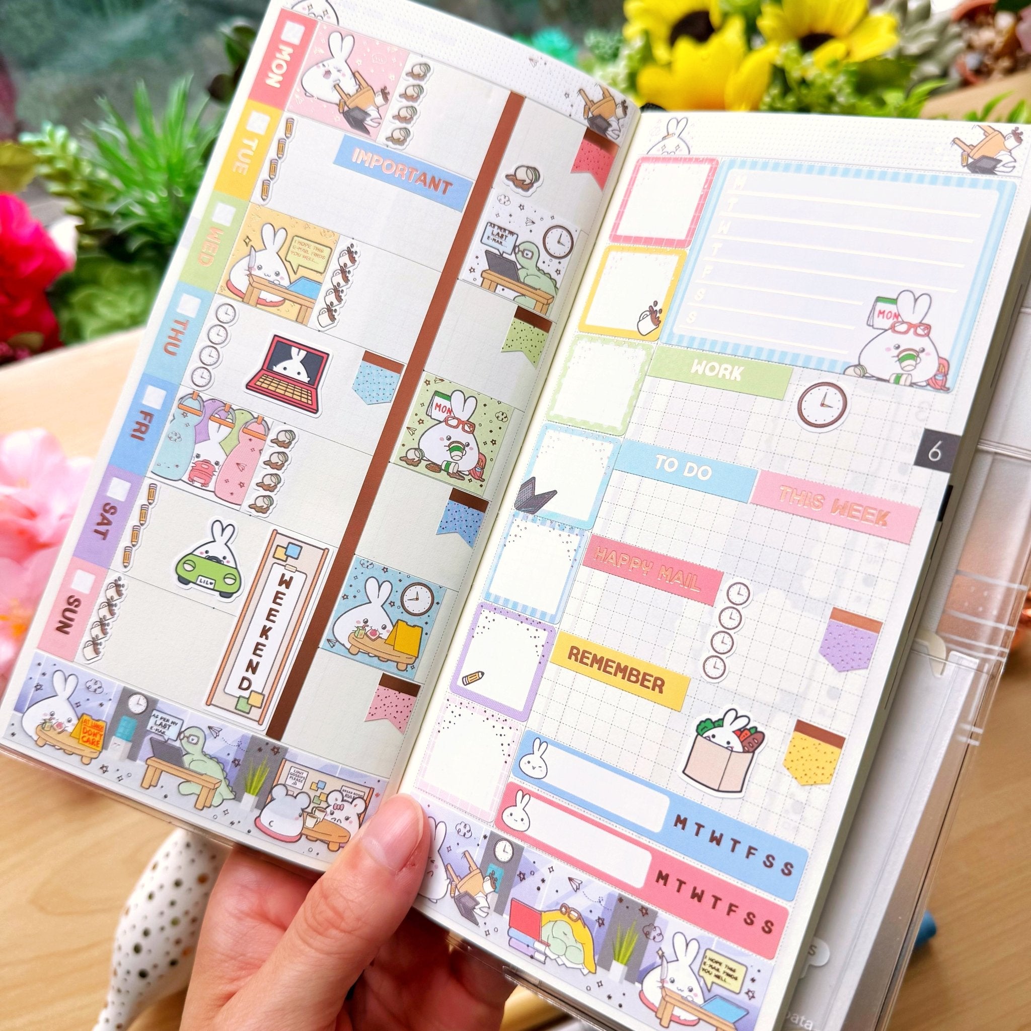 Hobonichi WEEKS - Lil' Office Life - Rose Gold Foil - SumLilThings