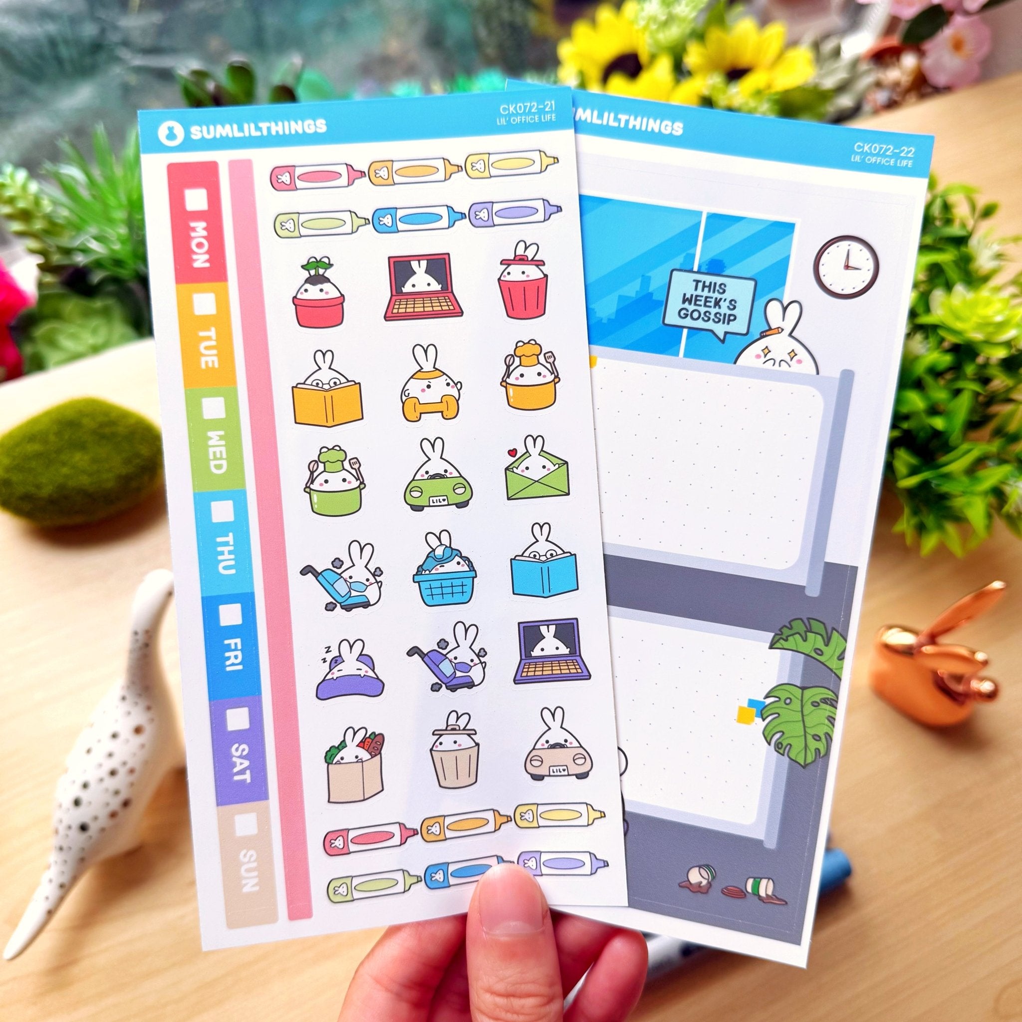 Hobonichi WEEKS - Lil' Office Life - Rose Gold Foil - SumLilThings