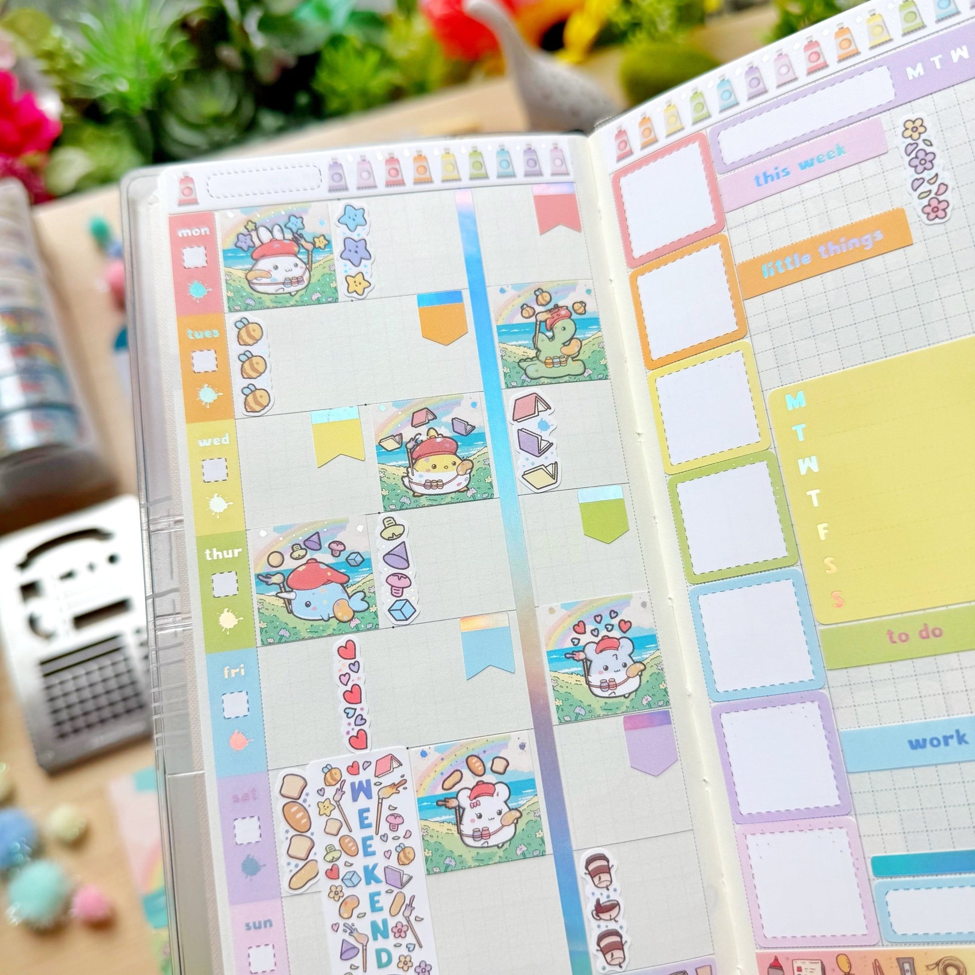 Hobonichi WEEKS - Lil' Painted Brigade - Holo Foil - SumLilThings