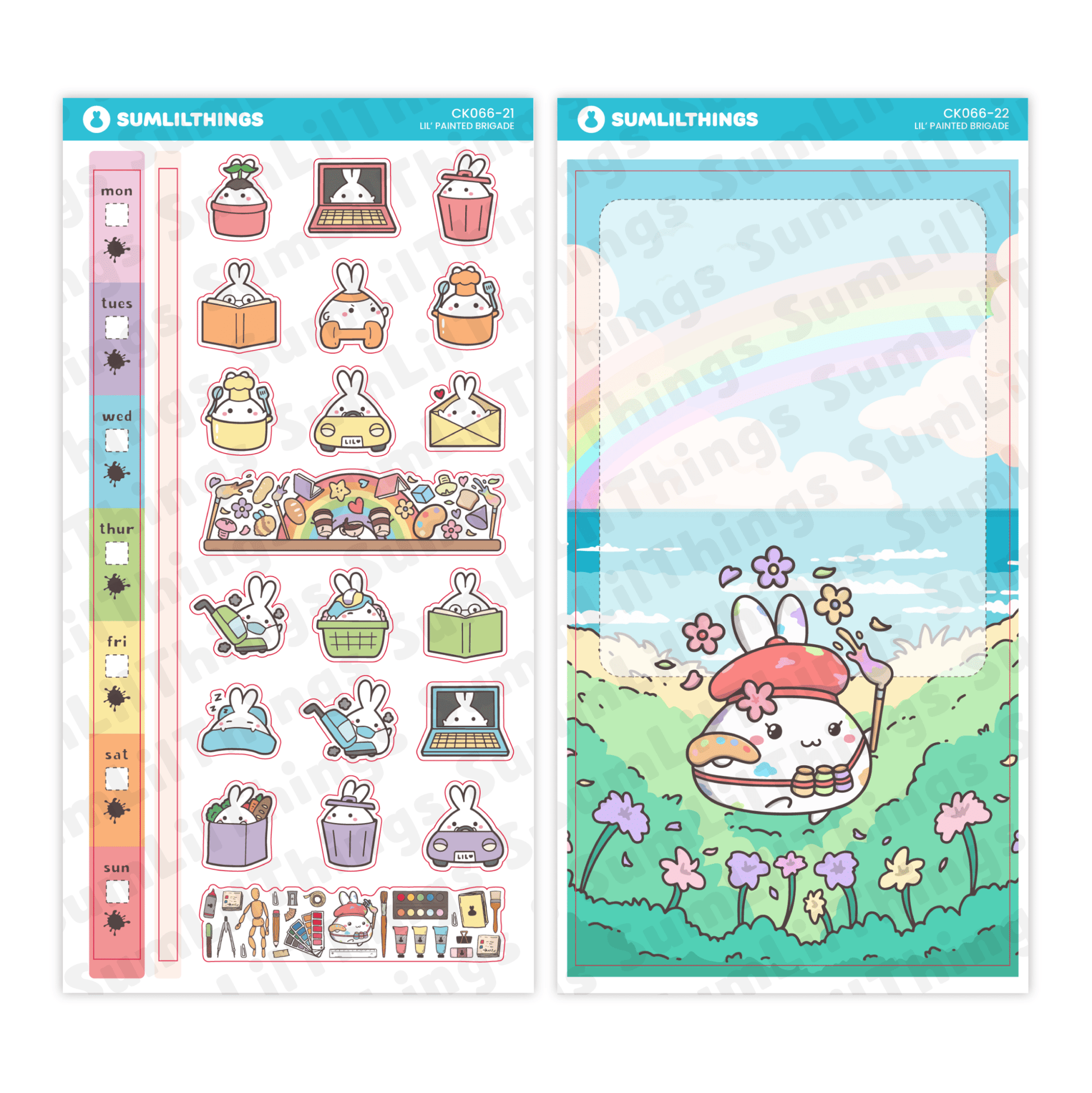 Hobonichi WEEKS - Lil' Painted Brigade - Holo Foil - SumLilThings