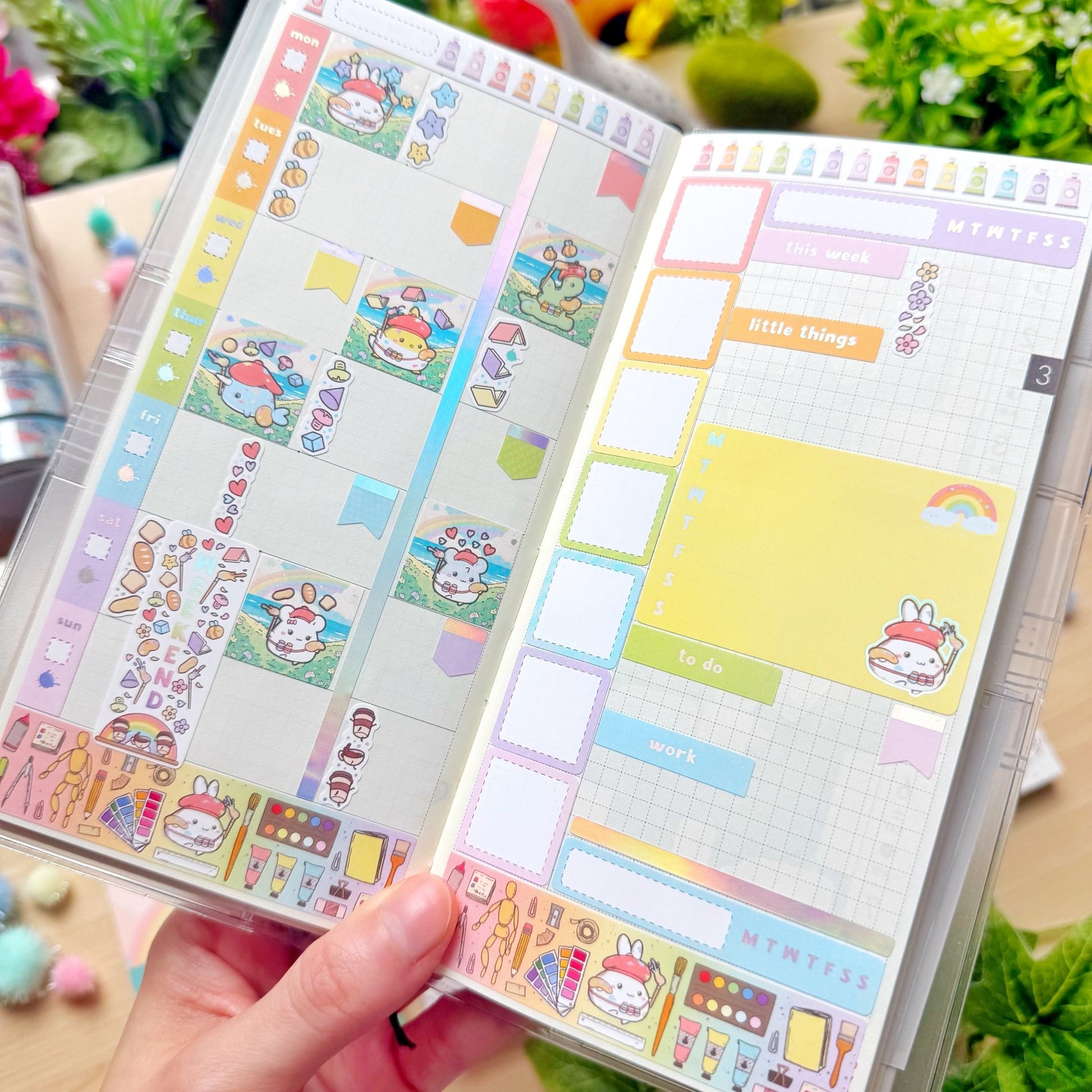 Hobonichi WEEKS - Lil' Painted Brigade - Holo Foil - SumLilThings