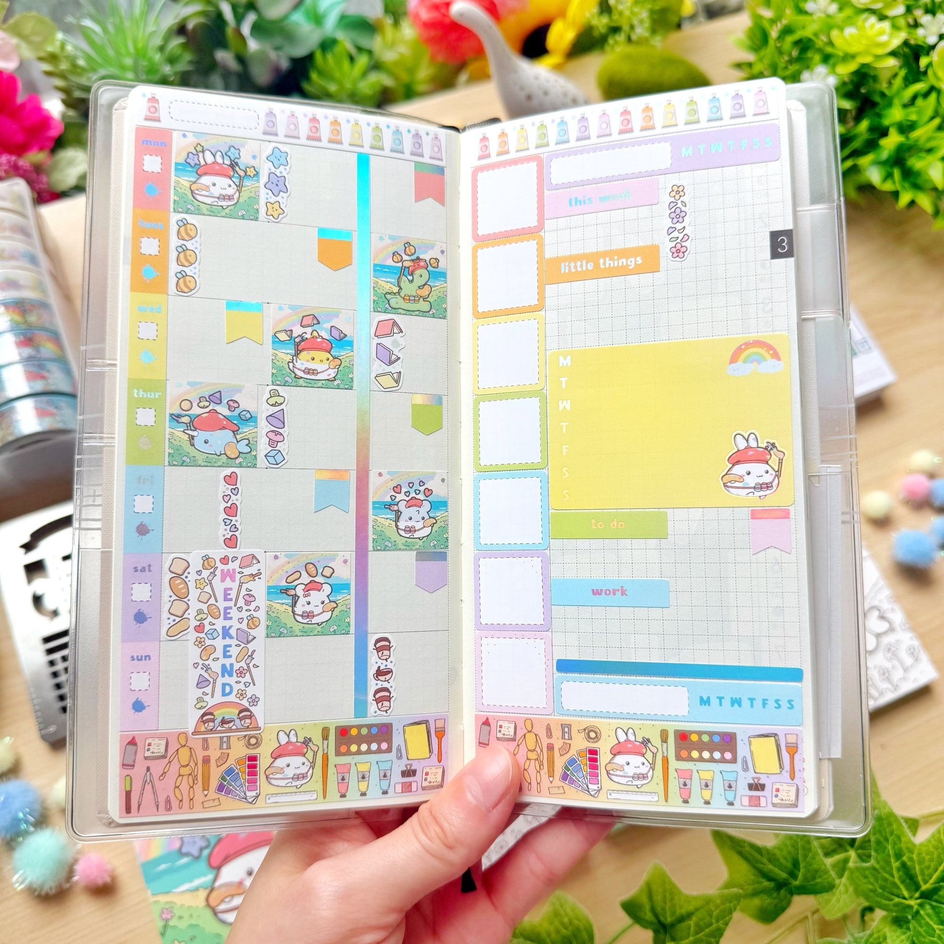 Hobonichi WEEKS - Lil' Painted Brigade - Holo Foil - SumLilThings