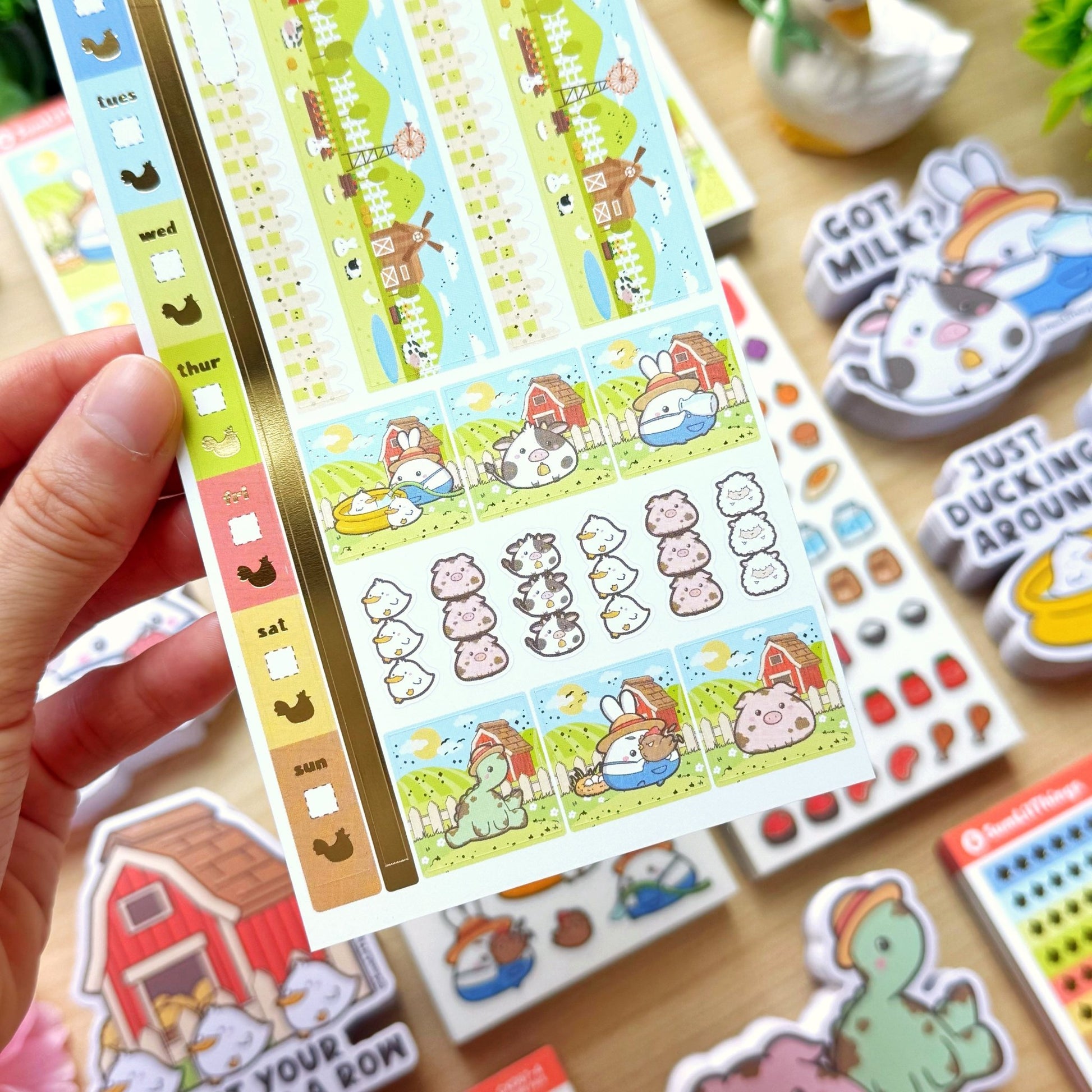 Hobonichi WEEKS - Lil' Pasture Pals - Gold Foil - SumLilThings