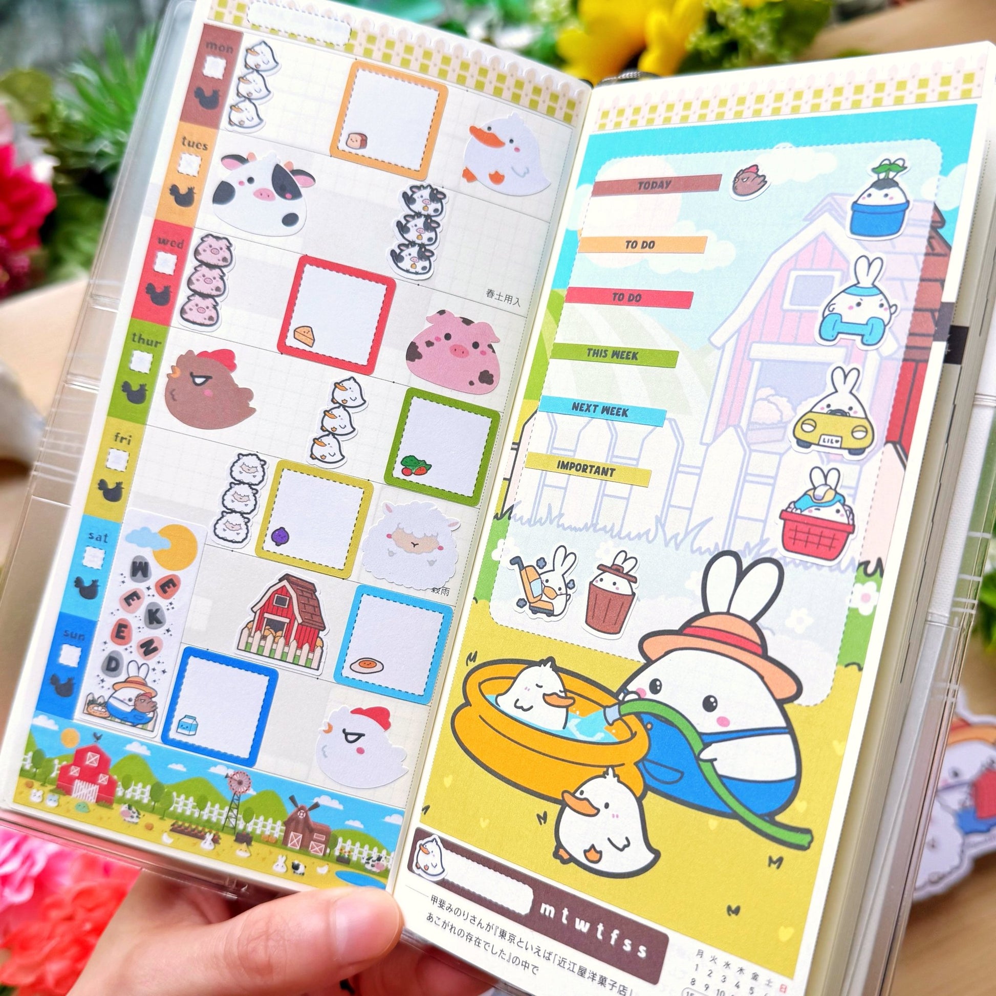Hobonichi WEEKS - Lil' Pasture Pals - Gold Foil - SumLilThings