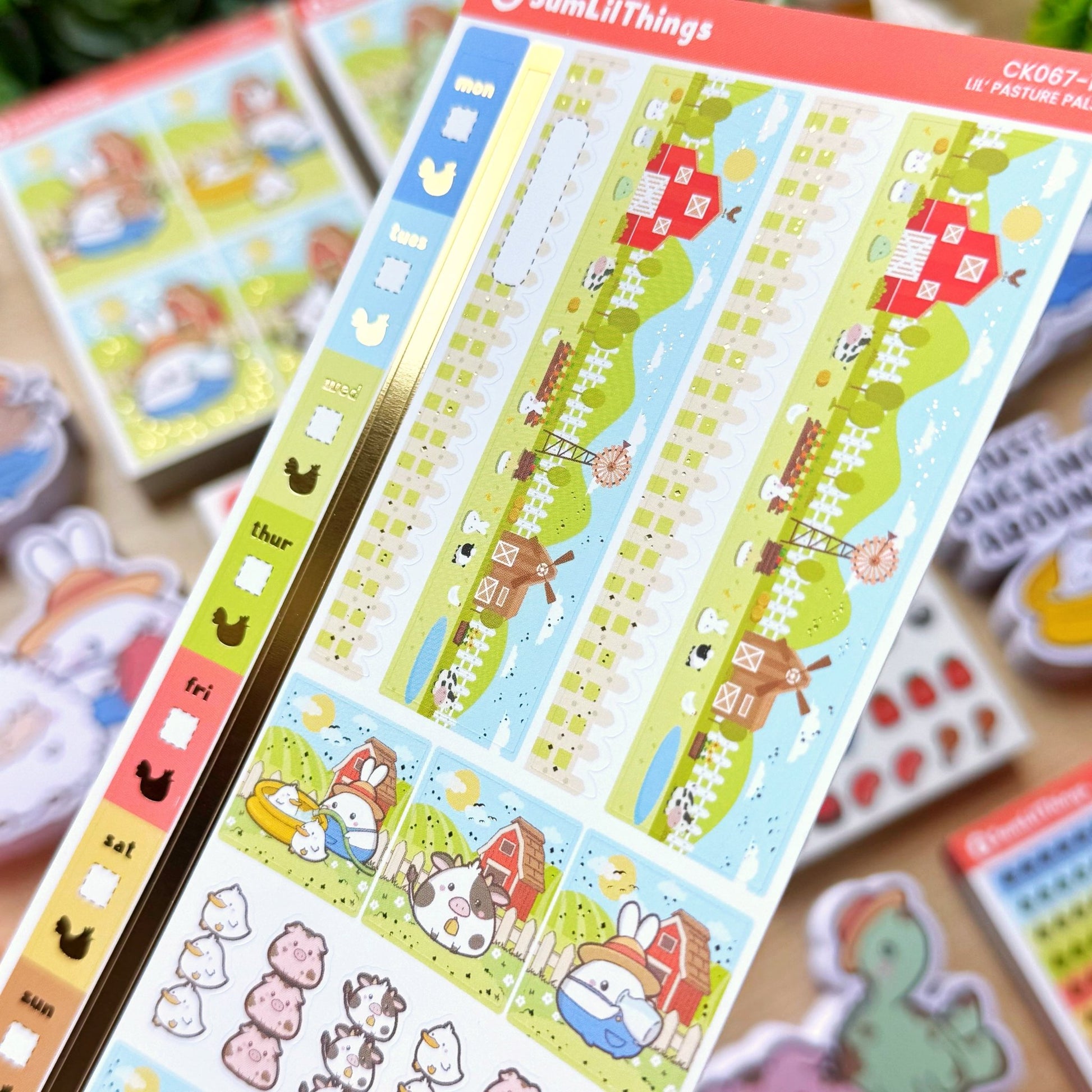 Hobonichi WEEKS - Lil' Pasture Pals - Gold Foil - SumLilThings