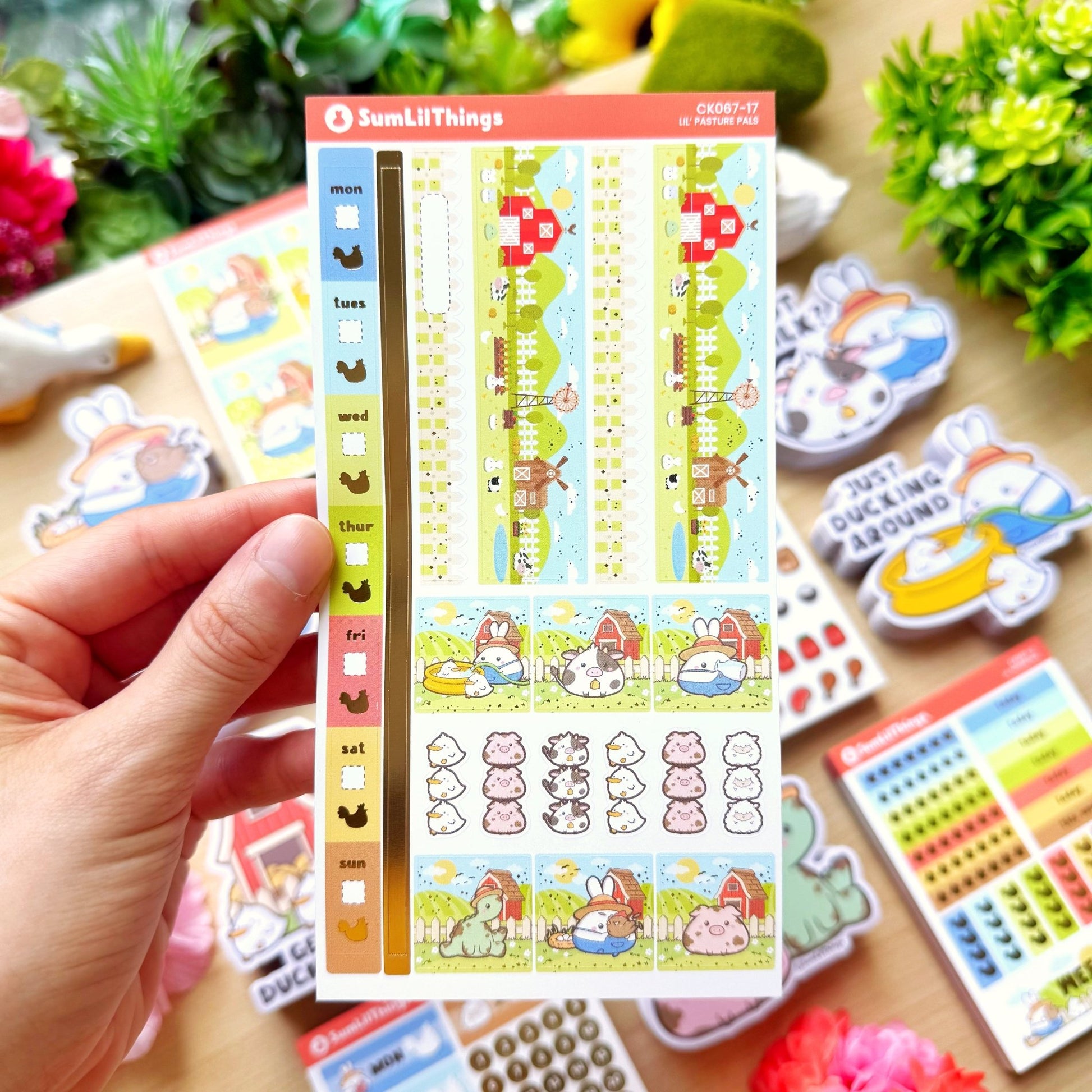 Hobonichi WEEKS - Lil' Pasture Pals - Gold Foil - SumLilThings