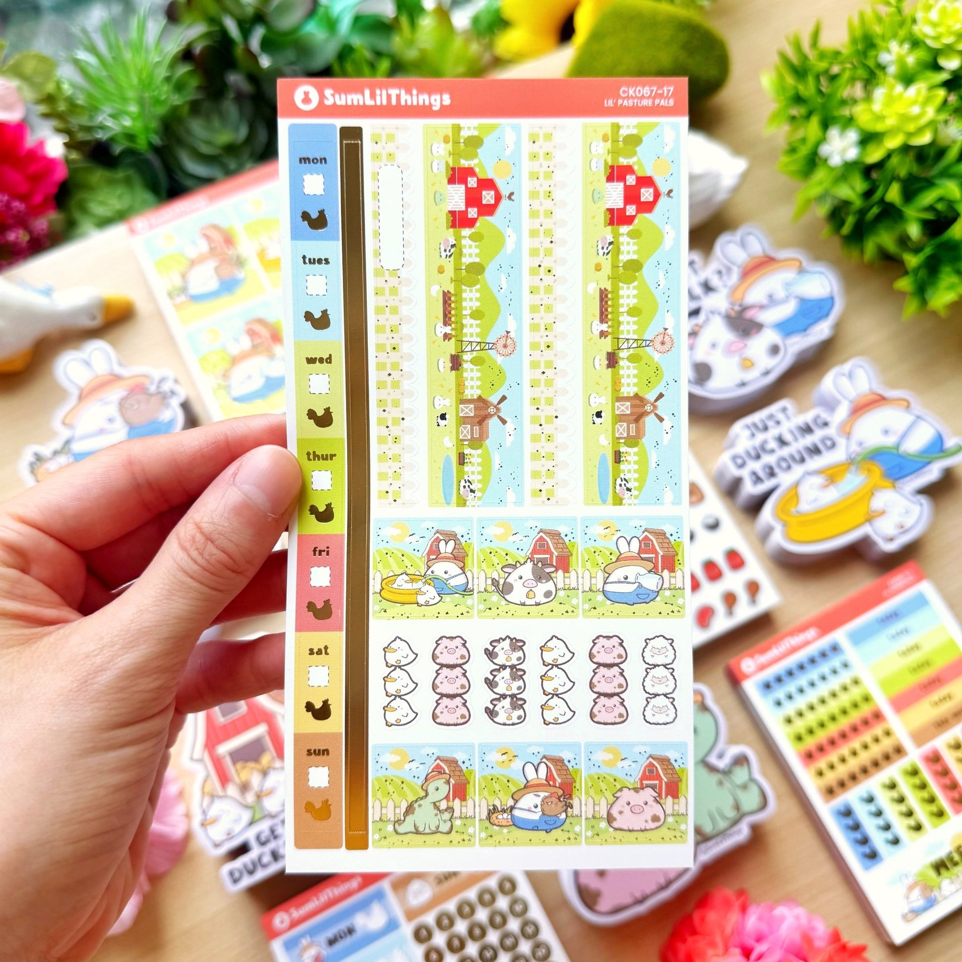 Hobonichi WEEKS - Lil' Pasture Pals - Gold Foil - SumLilThings