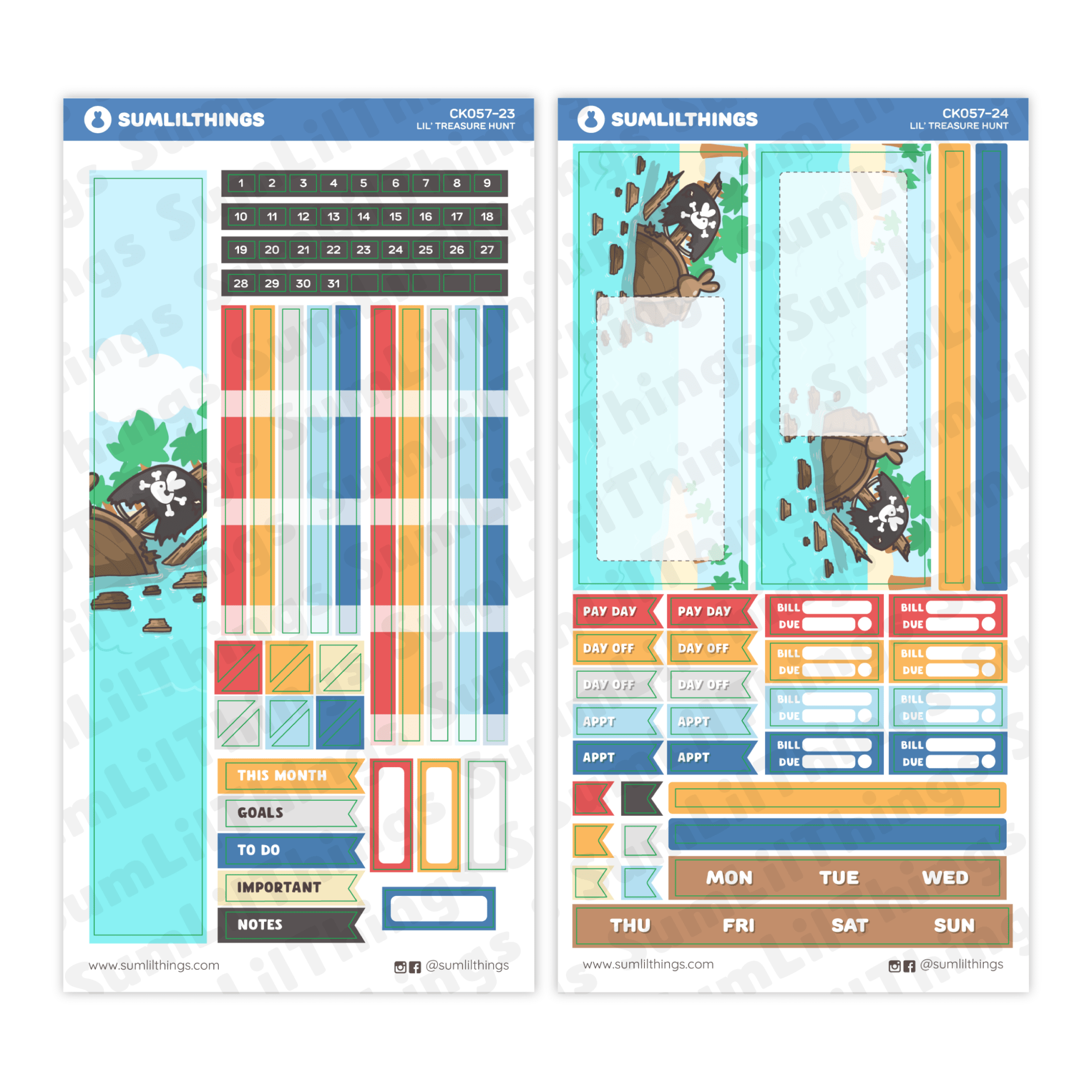 Hobonichi WEEKS - Lil' Treasure Hunt - Holo Foil - SumLilThings