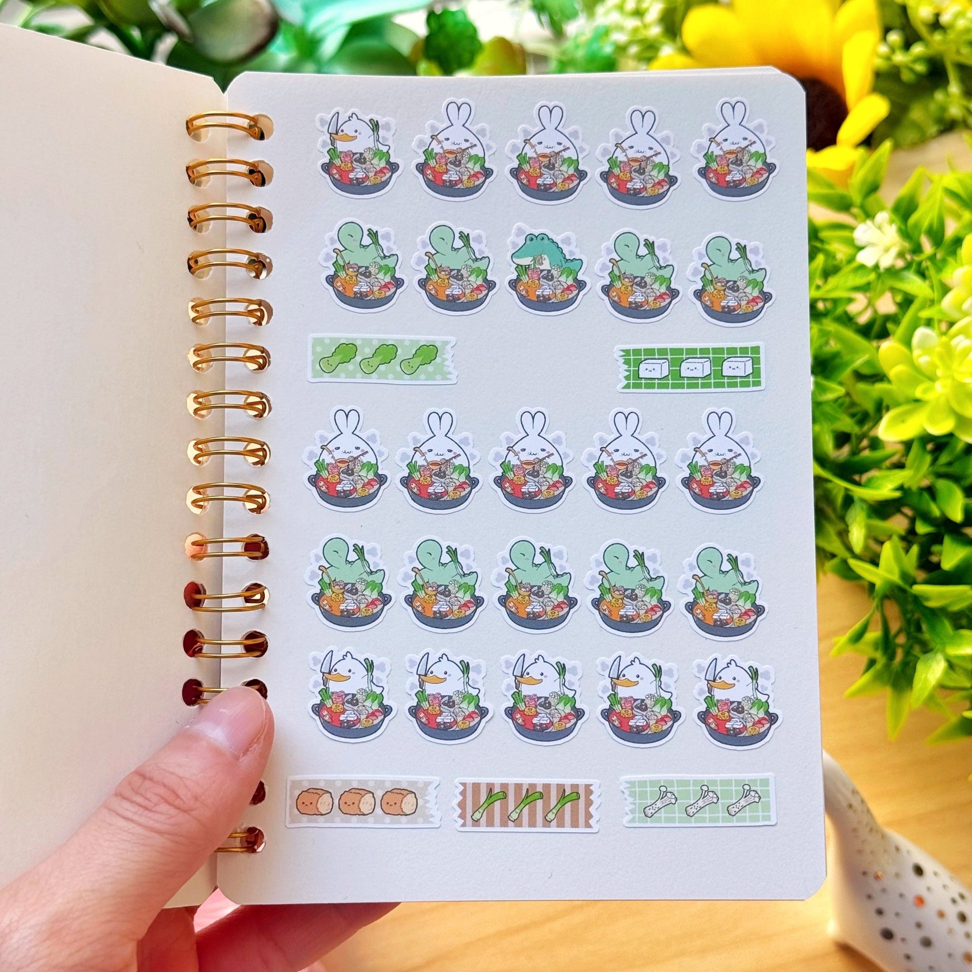 Hot Pot Reusable Sticker Book (A6) - SumLilThings