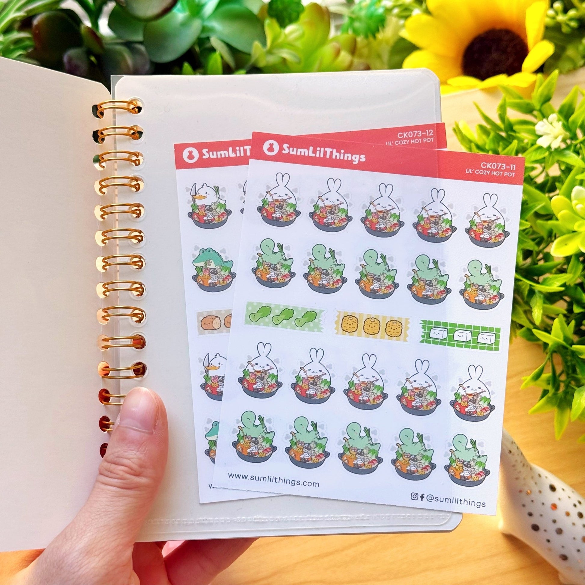 Hot Pot Reusable Sticker Book (A6) - SumLilThings