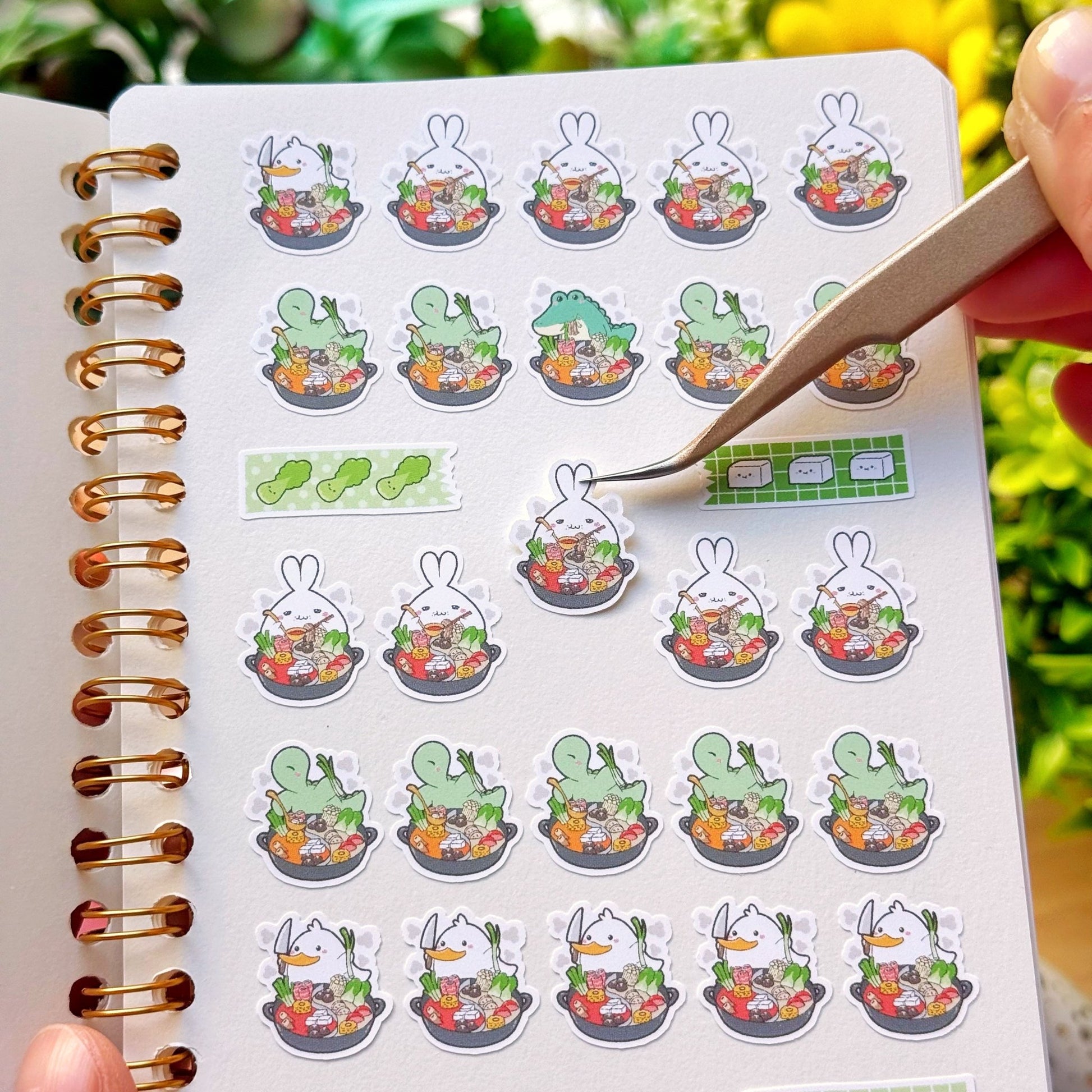 Hot Pot Reusable Sticker Book (A6) - SumLilThings