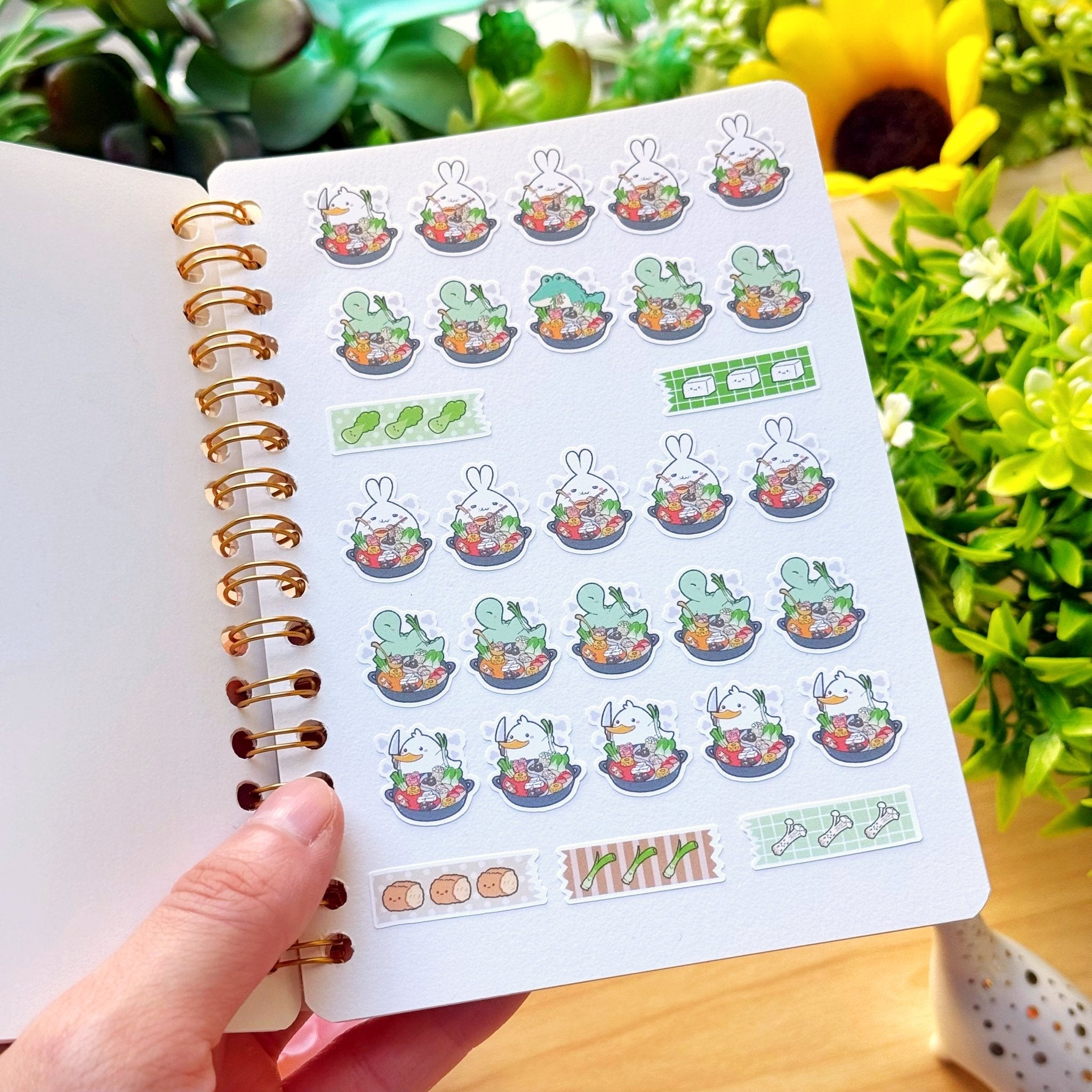 Hot Pot Reusable Sticker Book (A6) - SumLilThings