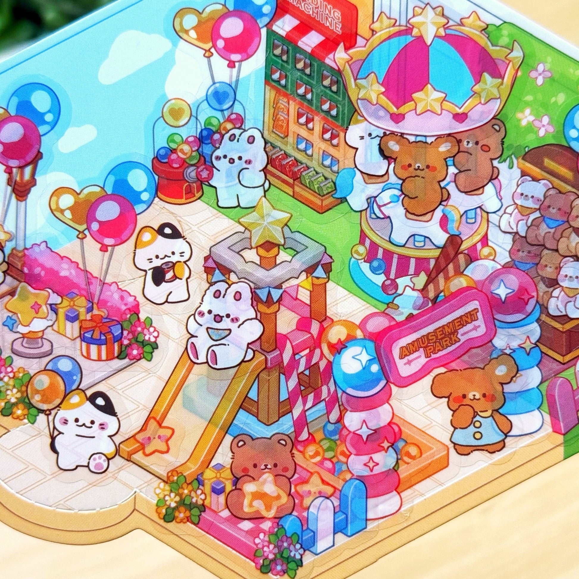 Isometric Scene Sticker - Amusement Park (East Side) - SumLilThings