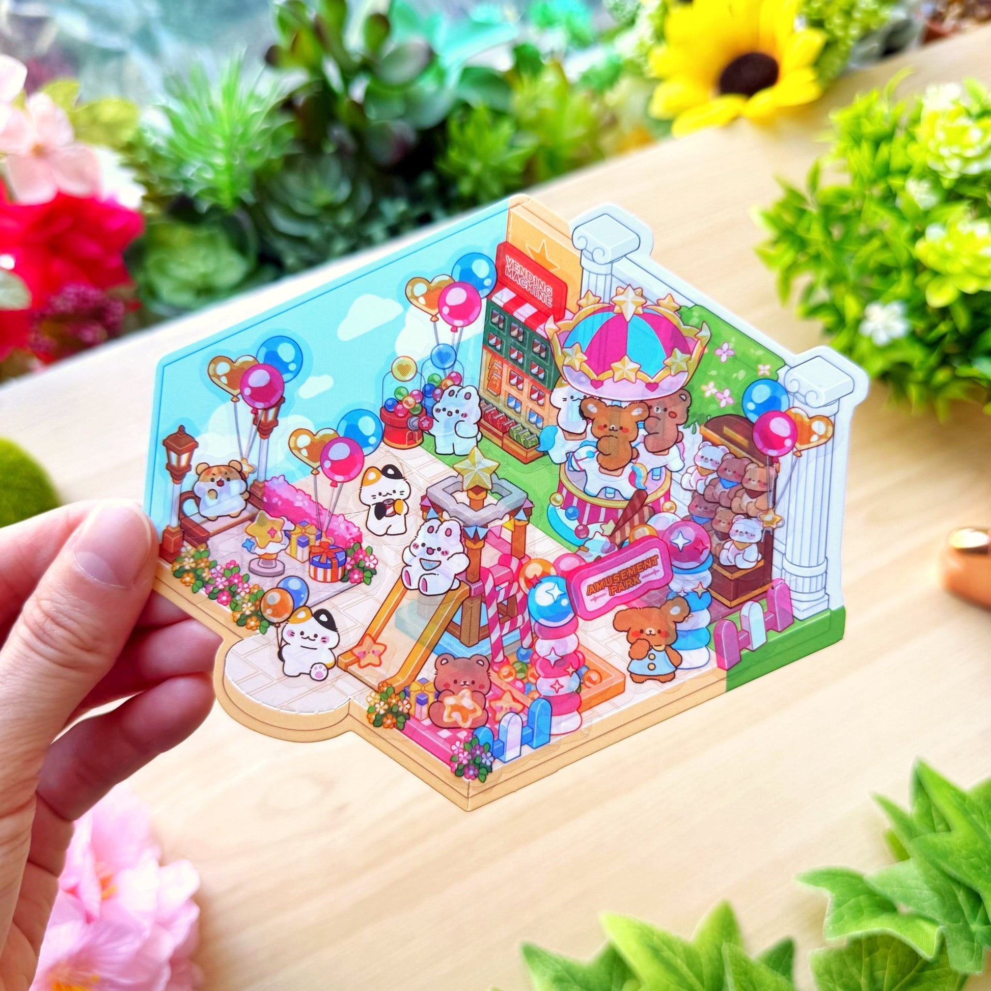 Isometric Scene Sticker - Amusement Park (East Side) - SumLilThings