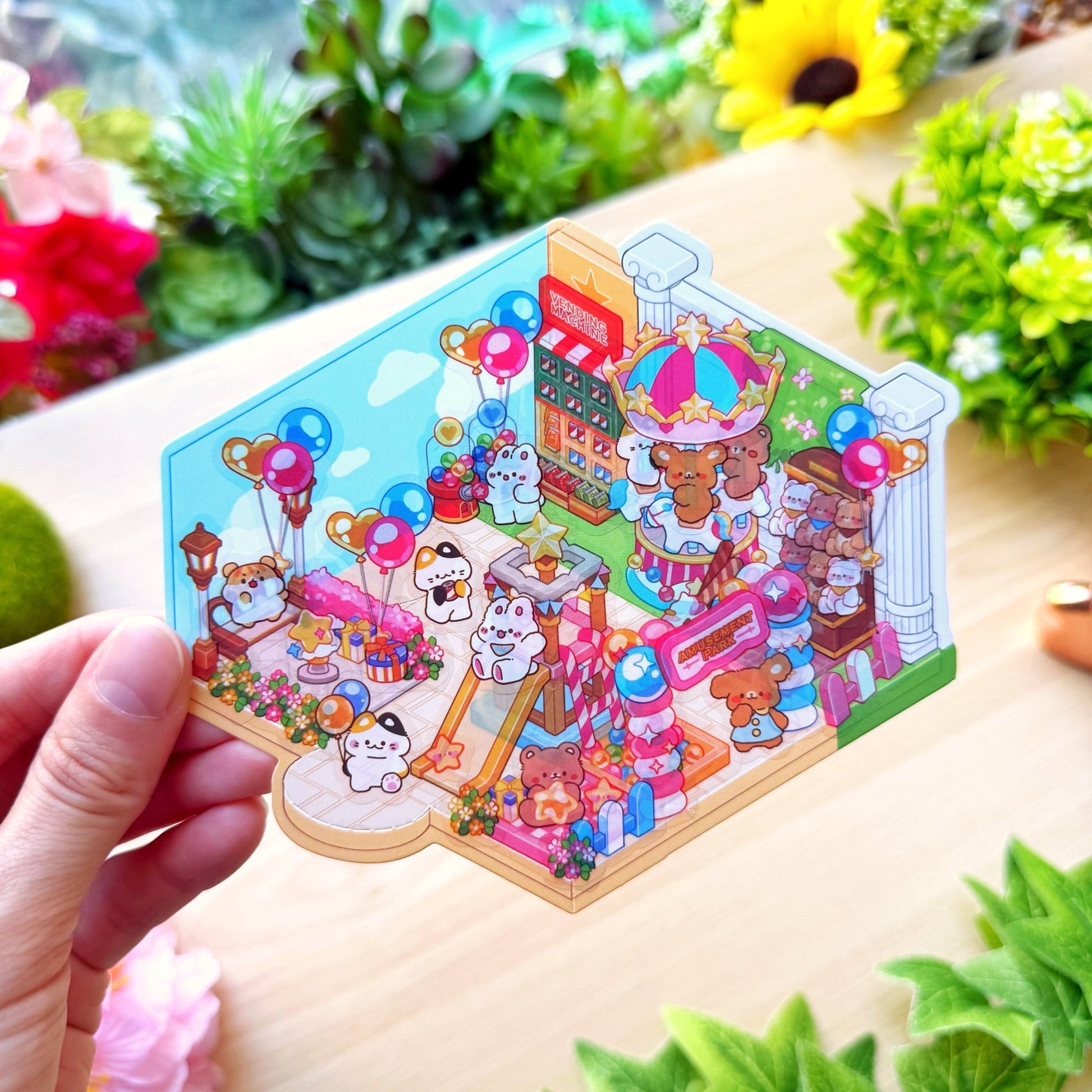 Isometric Scene Sticker - Amusement Park (East Side) - SumLilThings
